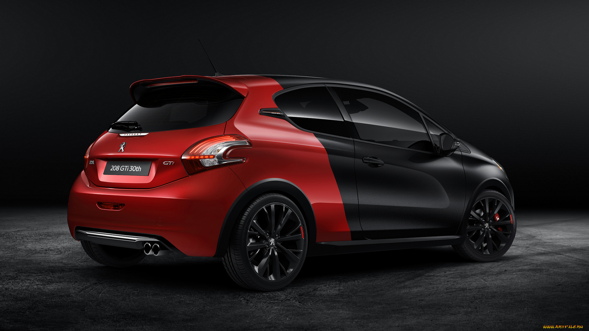 автомобили, peugeot, 2014г, 208, gti, 30th, anniversary, темный