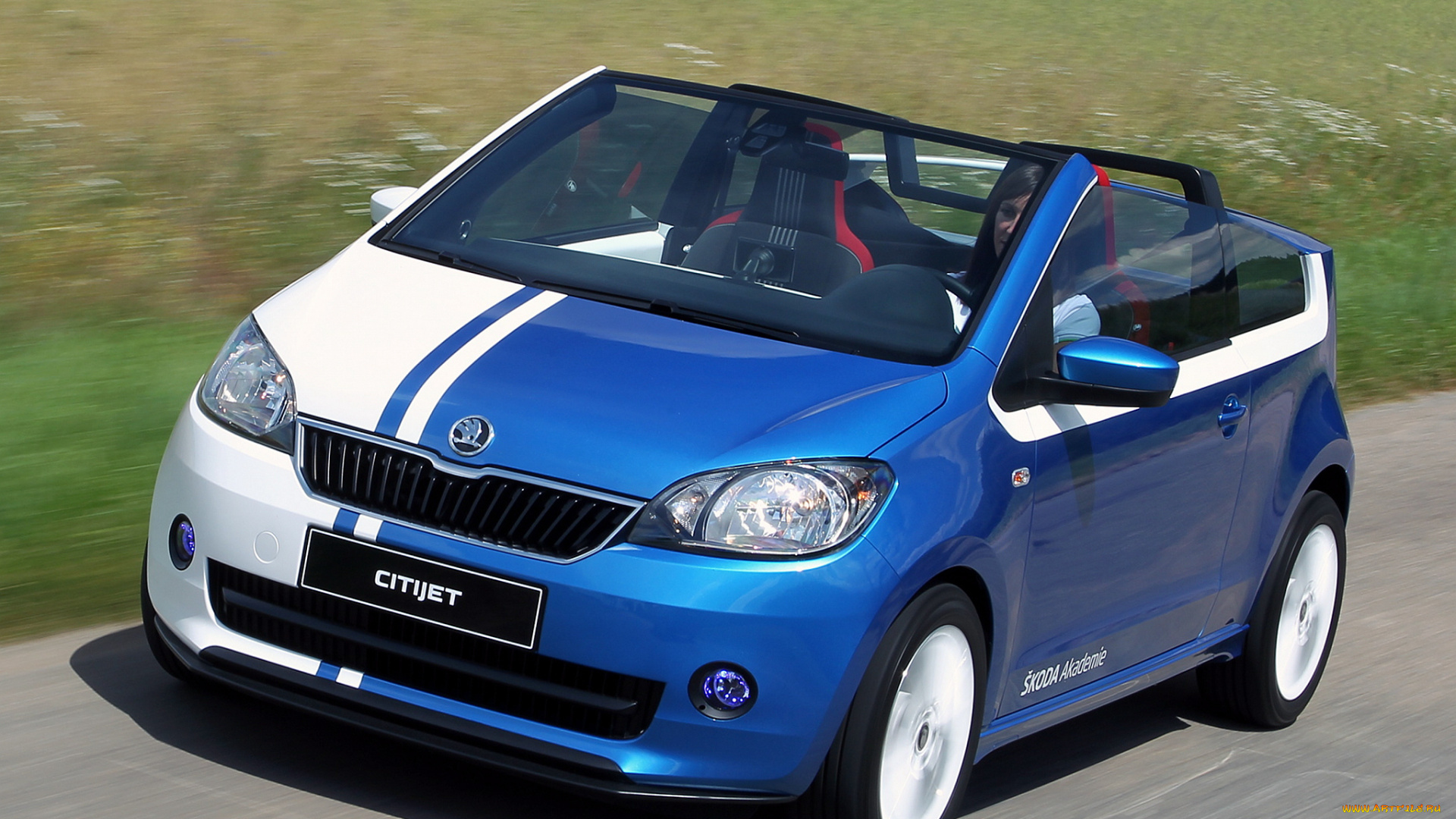 автомобили, skoda, citijet, 2014г, синий