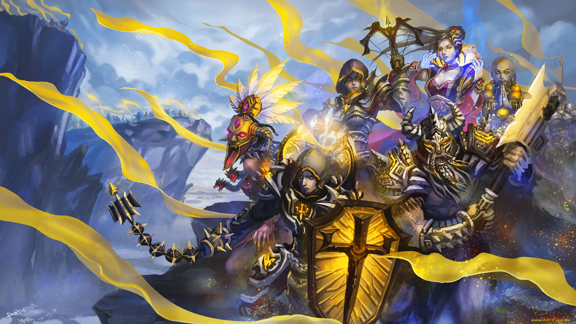 diablo, iii, , reaper, of, souls, фэнтези, люди, фан-арт