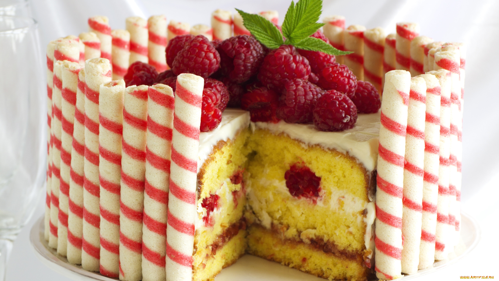 еда, торты, малина