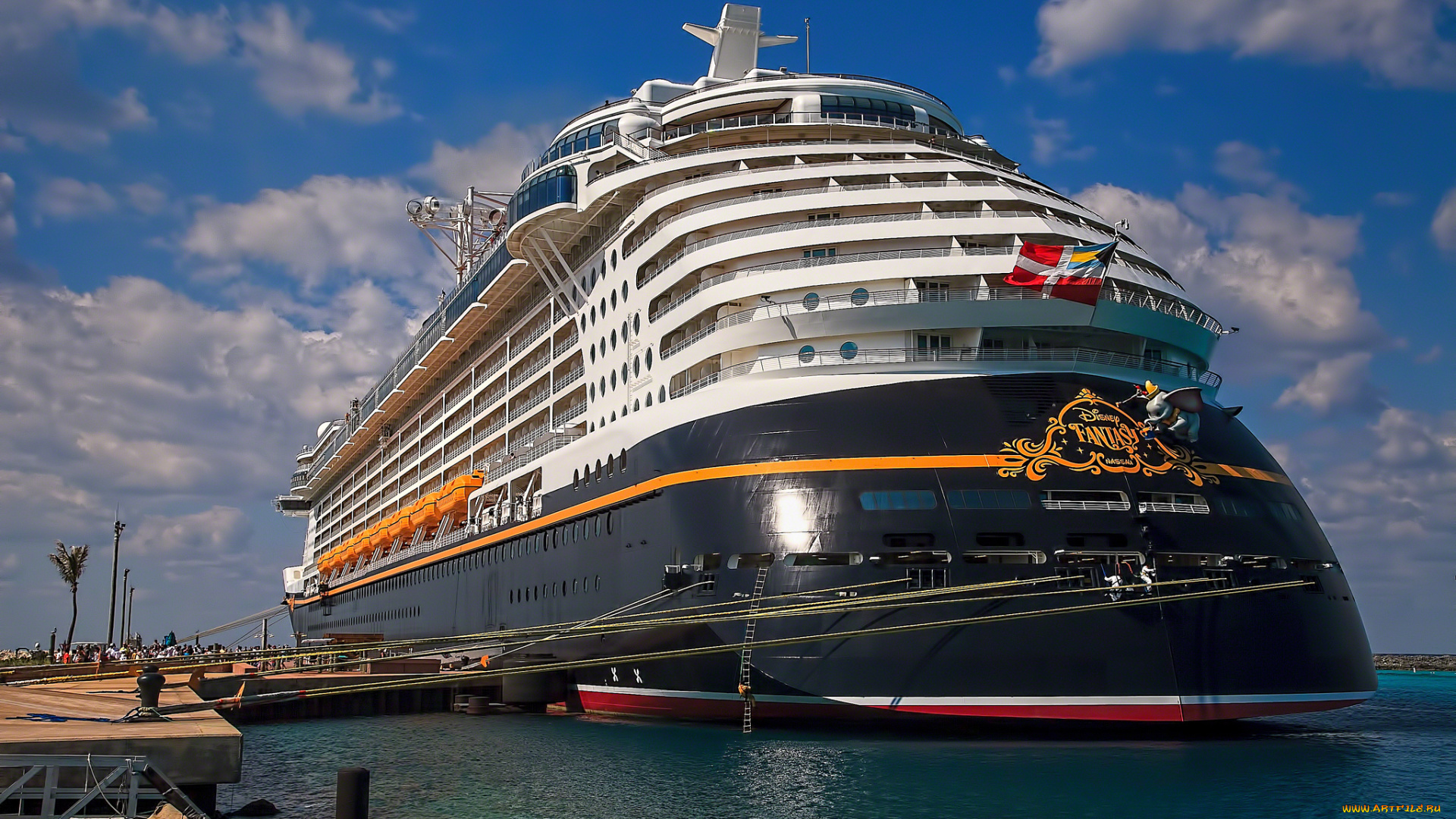 корабли, лайнеры, причал, корма, швартовы, судно