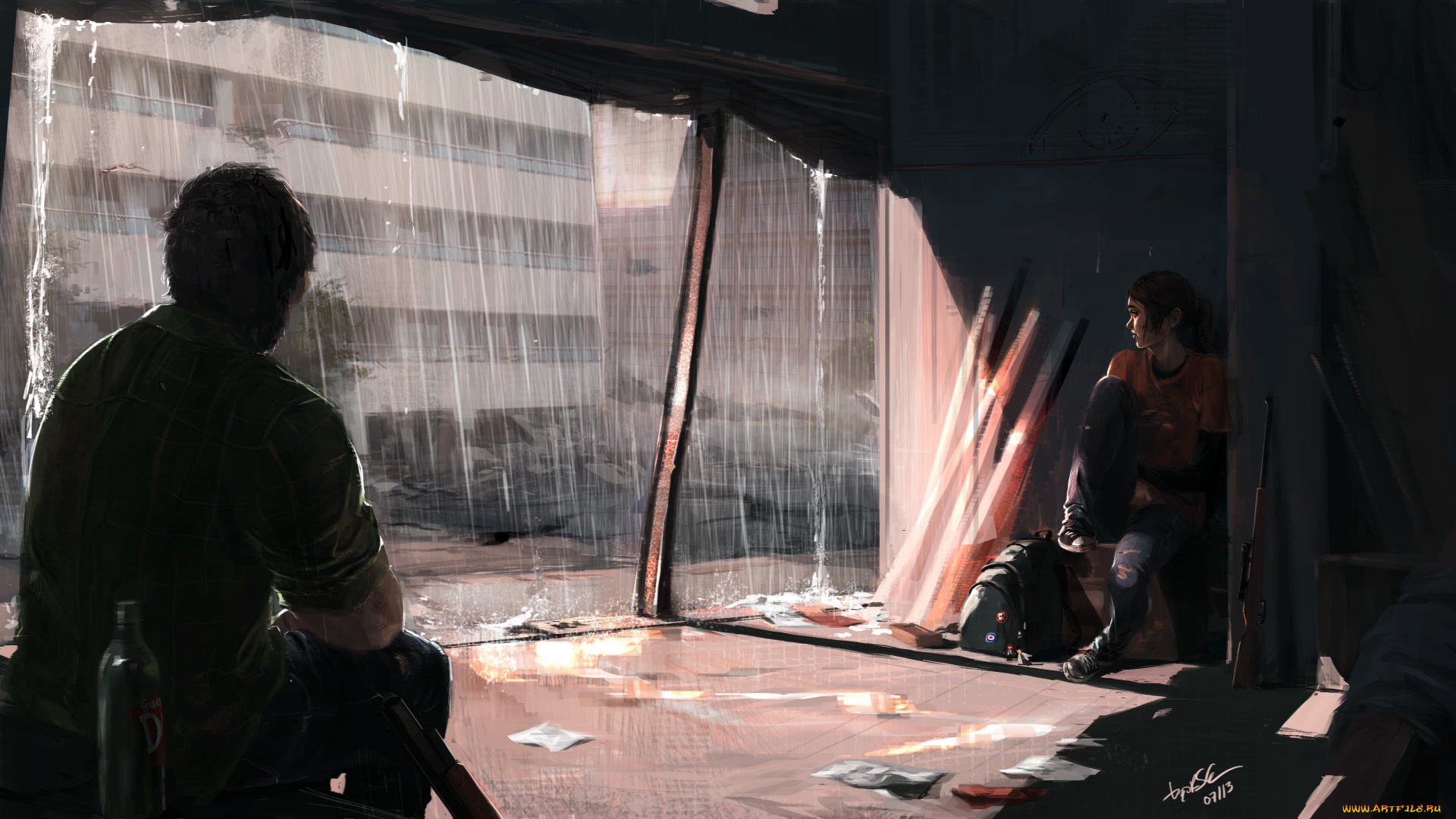 видео, игры, the, last, of, us, of, the, last, арт, джоэл, элли, экшен, игра, us