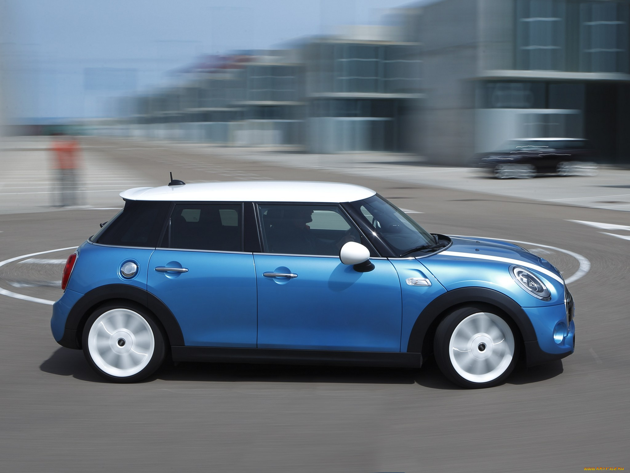 автомобили, mini, cooper, s, 5-door, 2014, голубой