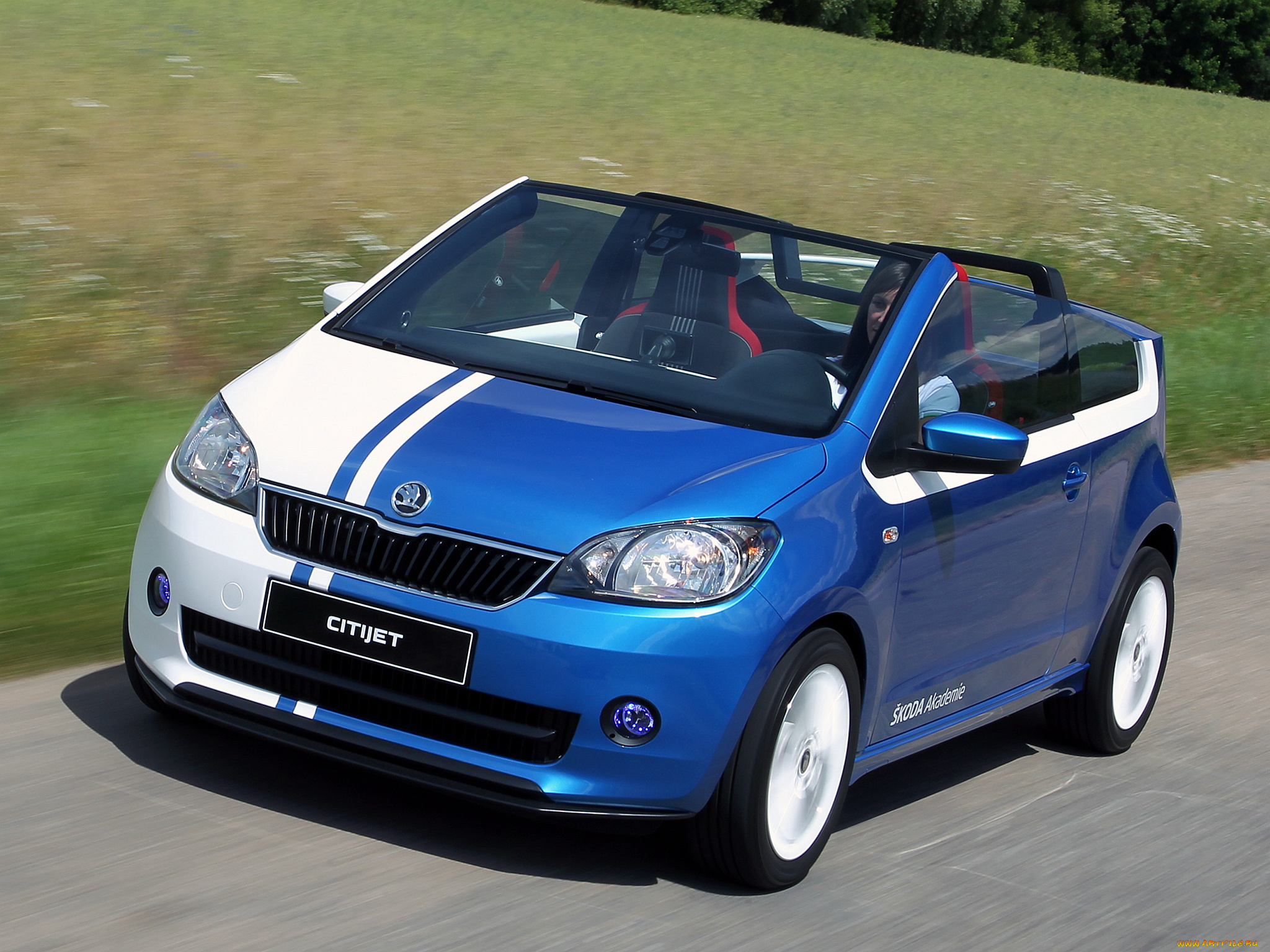 автомобили, skoda, citijet, 2014г, синий