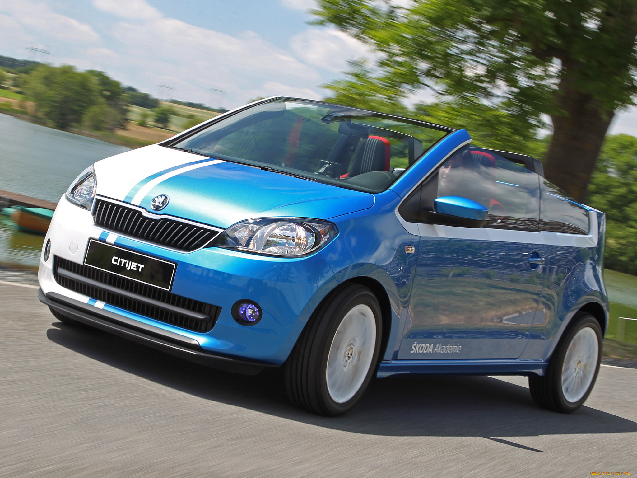 автомобили, skoda, citijet, 2014г, синий