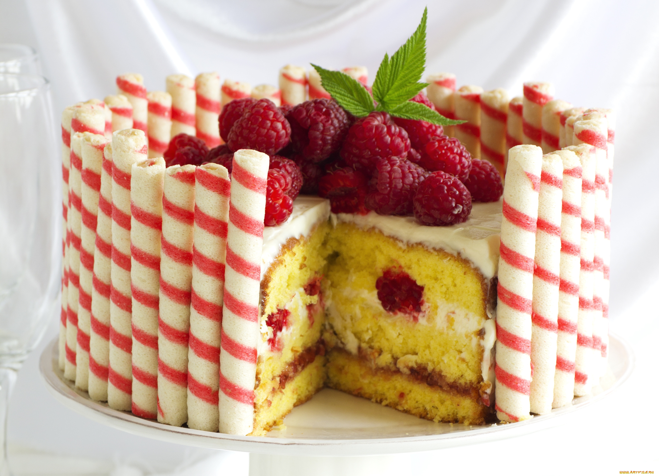 еда, торты, малина