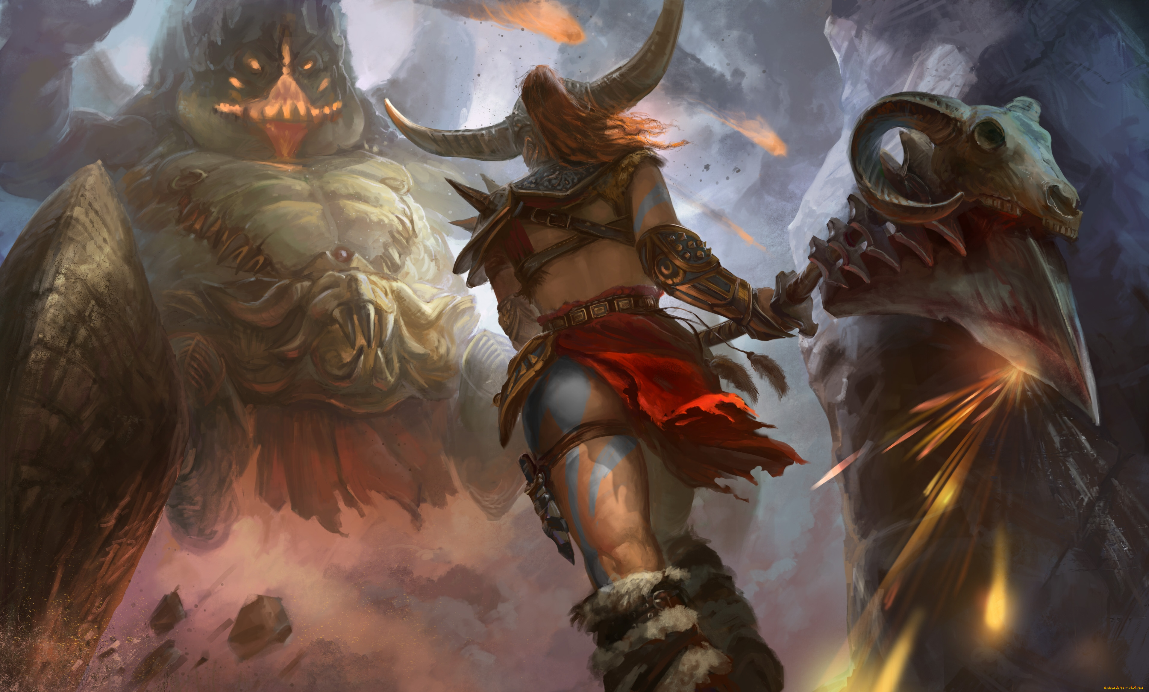 diablo, iii, , reaper, of, souls, фэнтези, красавицы, и, чудовища, фан-арт