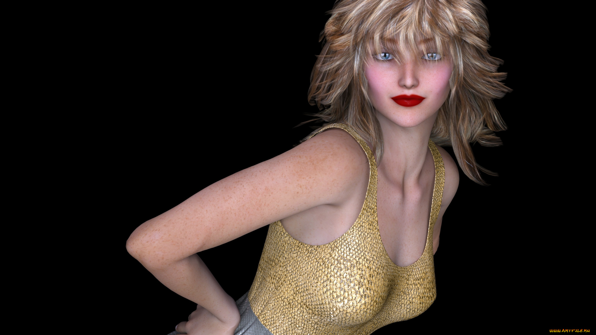 3д, графика, люди, , people, девушка, взгляд, фон