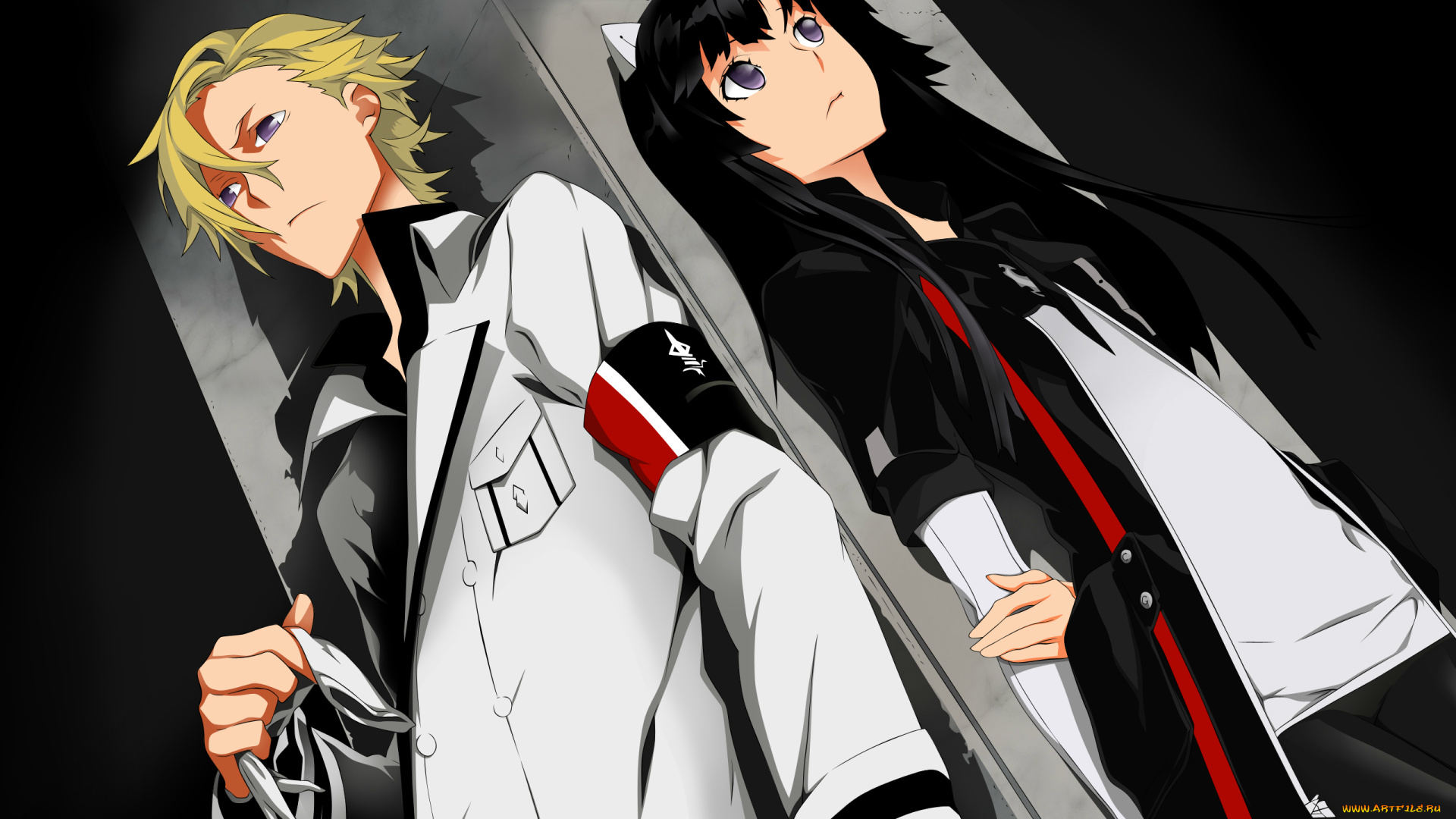 аниме, guilty, crown, daryl, yan, guilty, crown, форма, повязка, корона, грешника, tsugumi