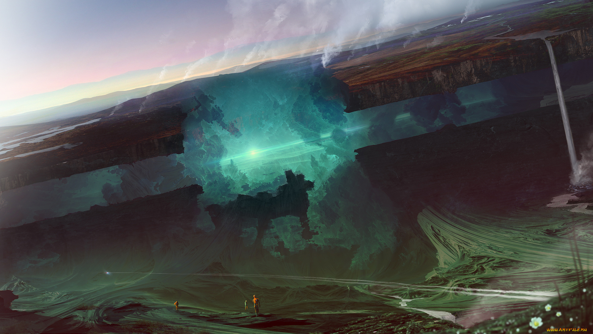 фэнтези, иные, миры, , иные, времена, свечение, ядро, фантастика, земля