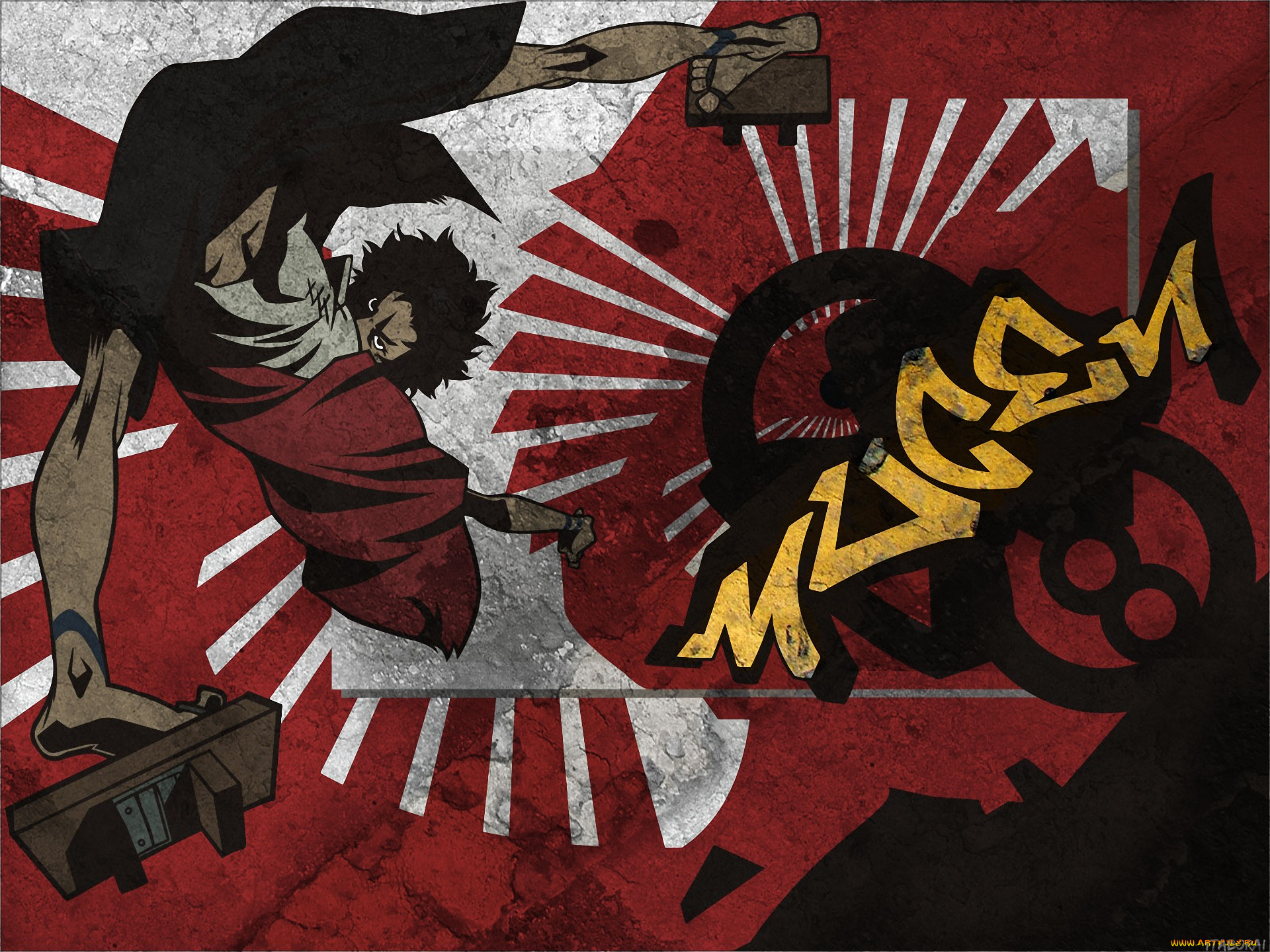 аниме, samurai, champloo, mugen, samurai, самурай, мужчина