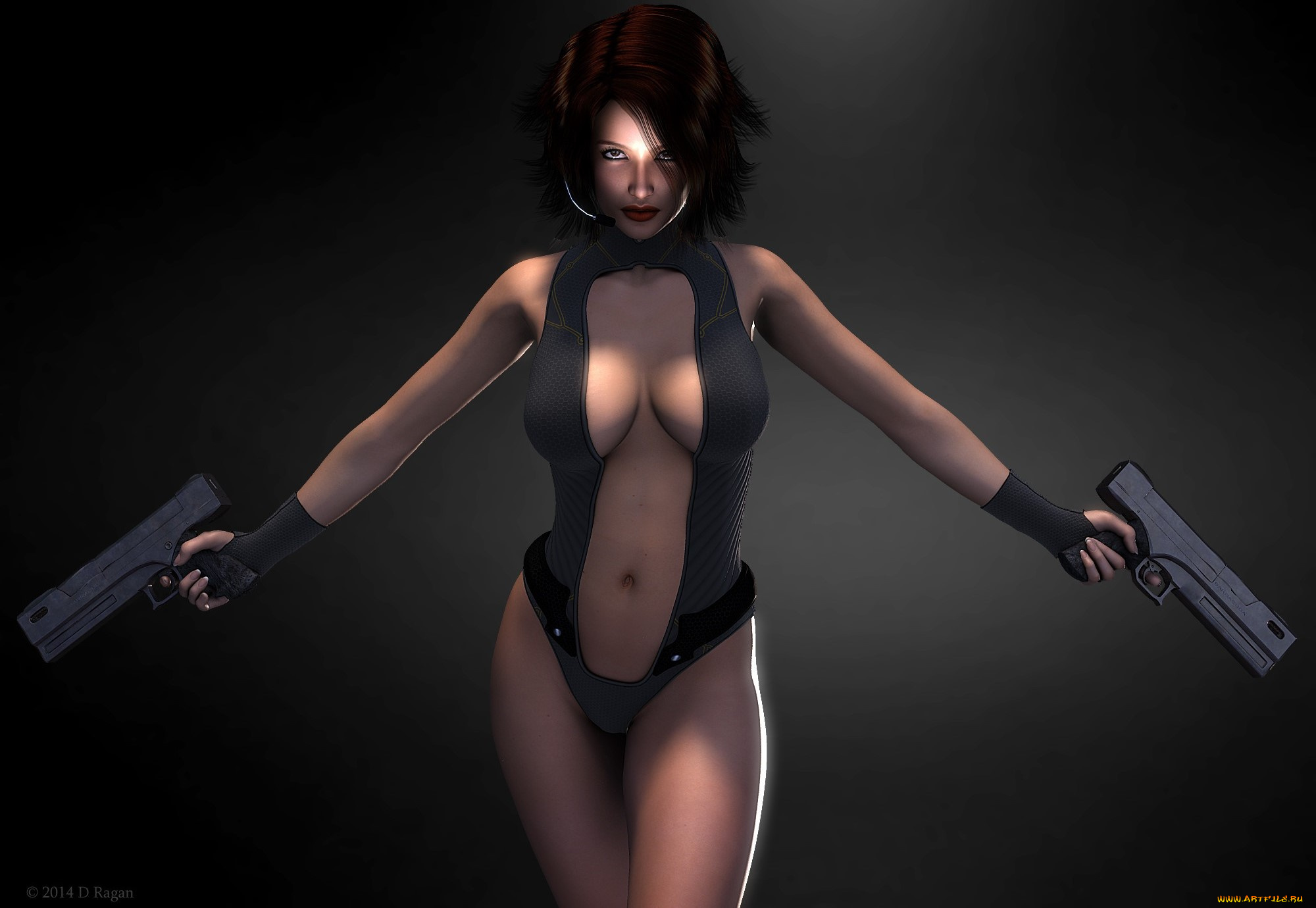 3д, графика, люди, , people, оружие, фон, взгляд, девушка