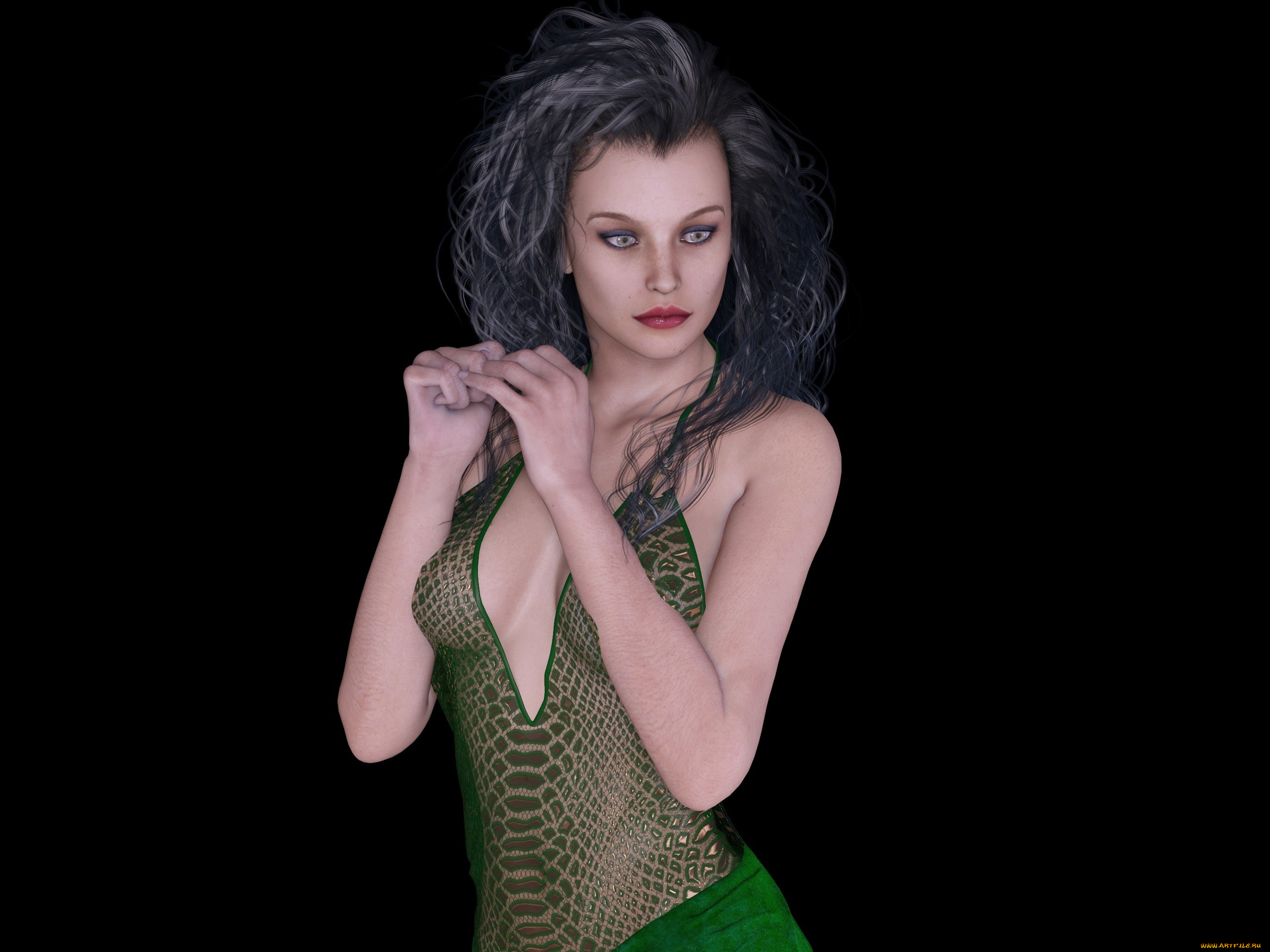 3д, графика, люди, , people, фон, взгляд, девушка