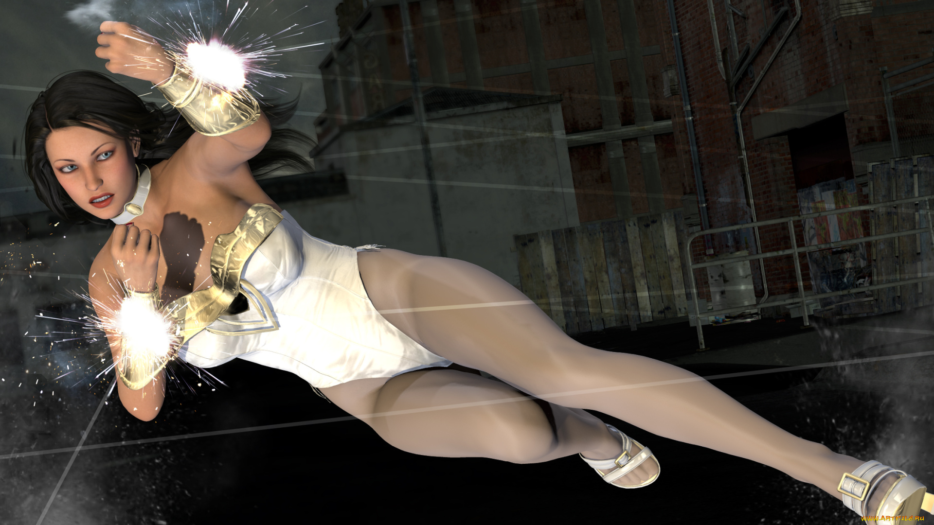 3д, графика, фантазия, , fantasy, фон, девушка, взгляд