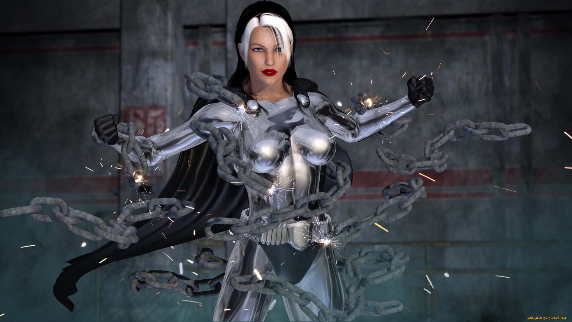 3д, графика, фантазия, , fantasy, фон, взгляд, девушка