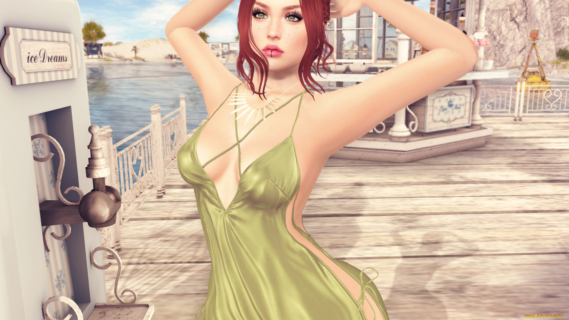 3д, графика, люди, , people, фон, девушка, взгляд