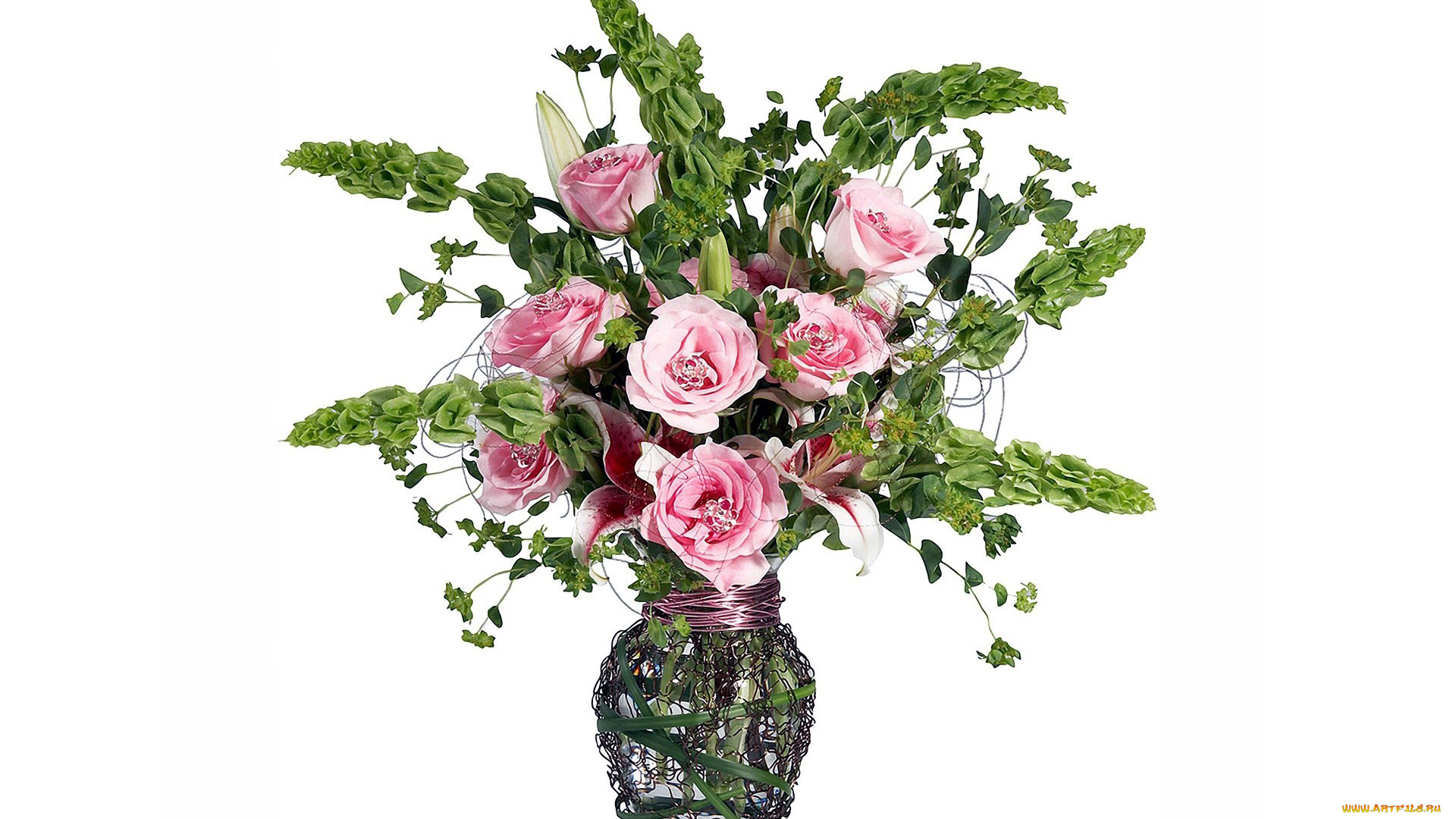 цветы, букеты, , композиции, лилии, розы