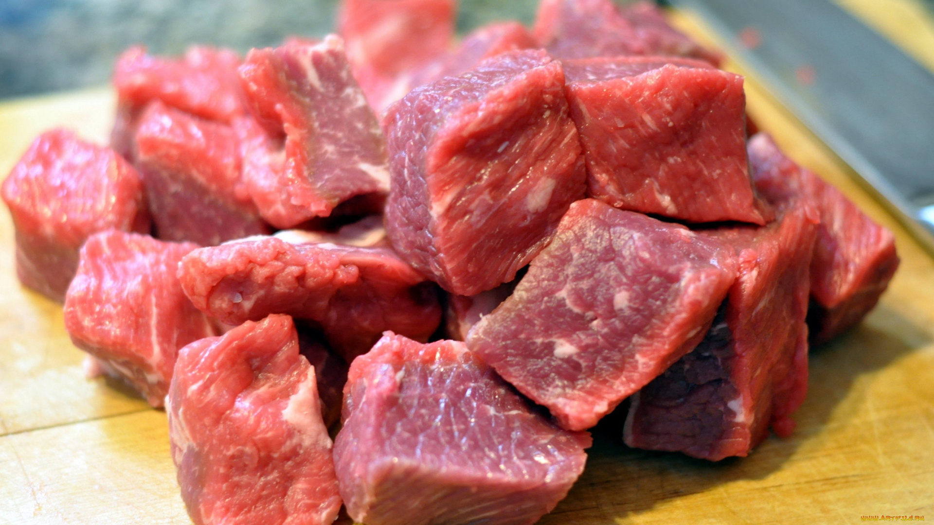 еда, мясные, блюда, кусочки, свинина