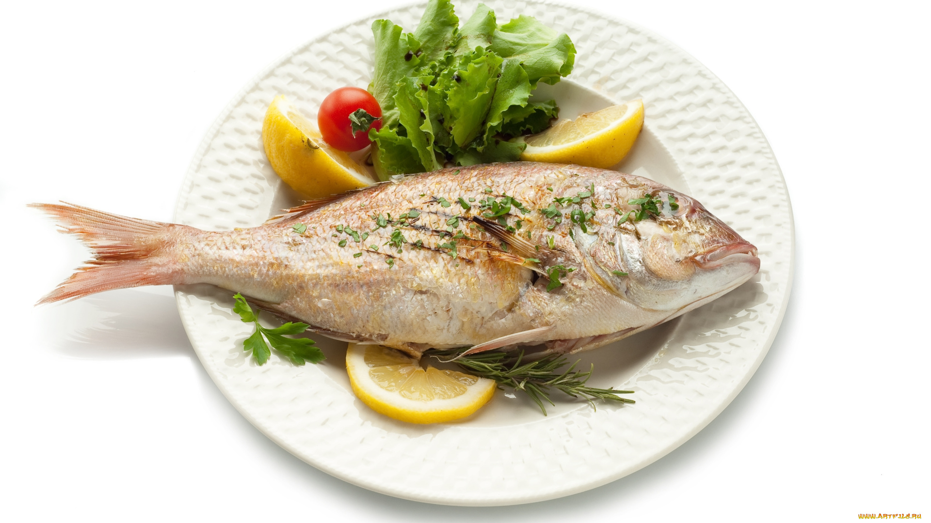 еда, рыба, , морепродукты, , суши, , роллы, жареная, овощи, лимон, розмарин, помидор