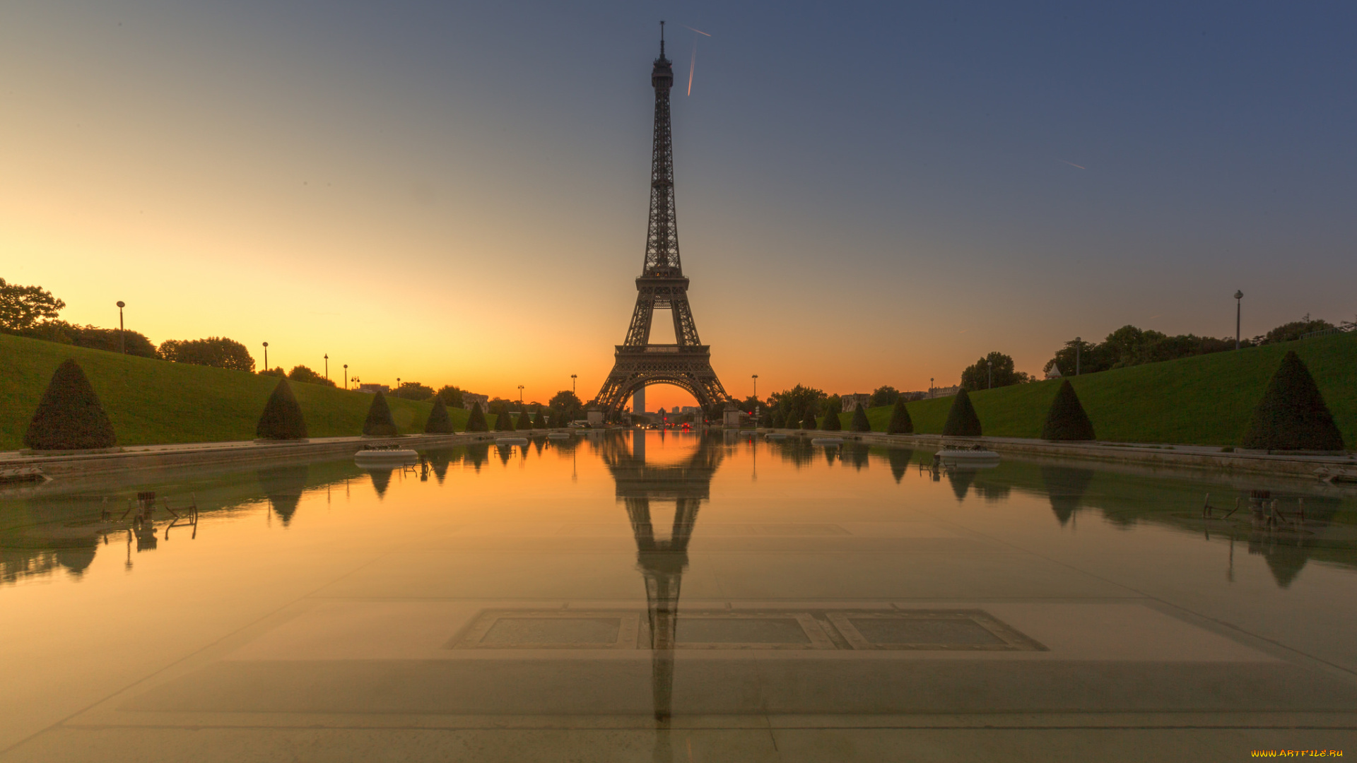 города, париж, , франция, башня