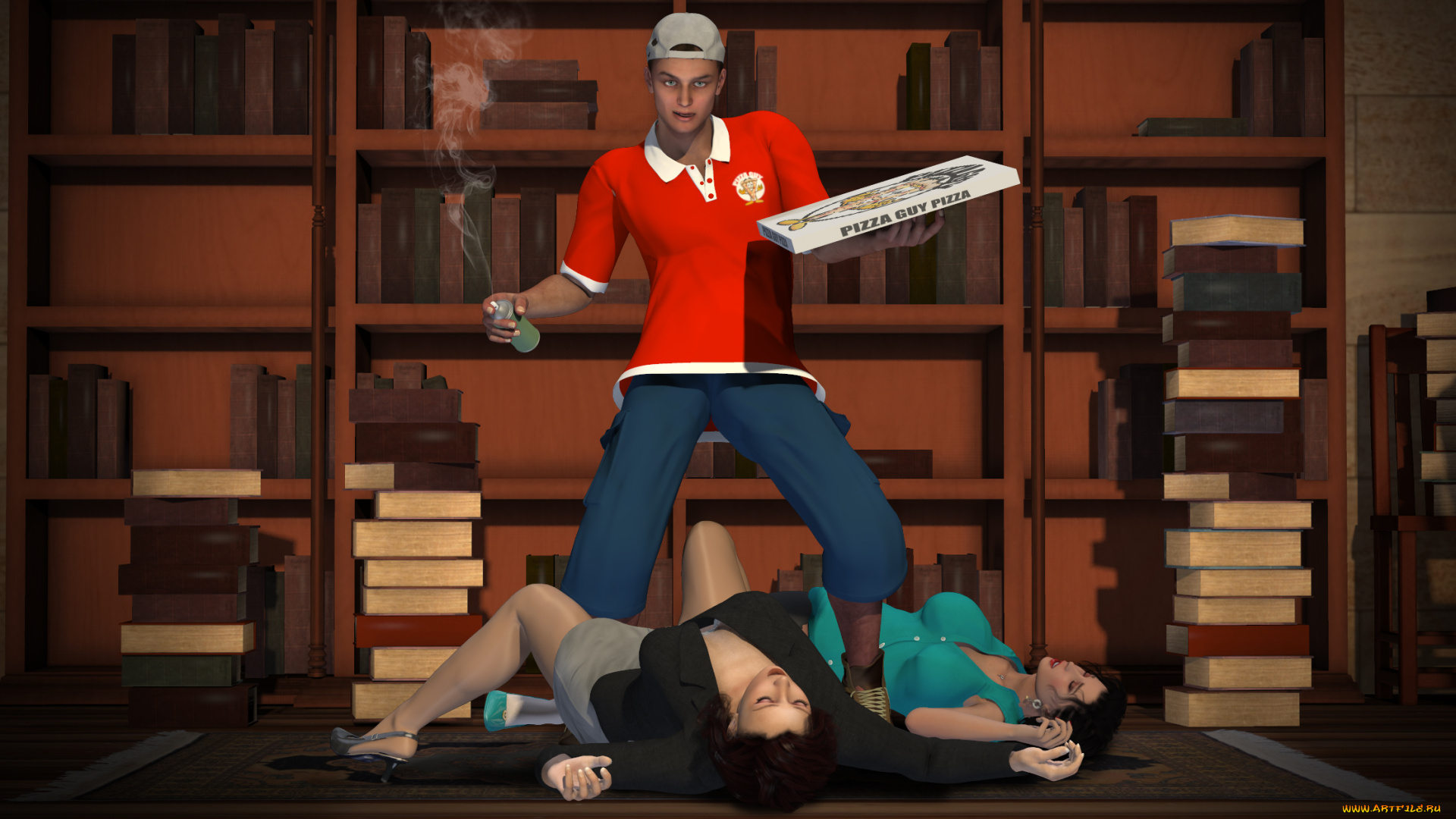 librarian, at, risk, 3д, графика, фантазия, , fantasy, взгляд, фон, девушки