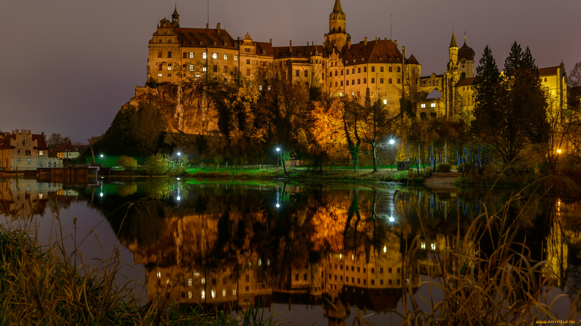 sigmaringen, castle, города, замки, германии, замок