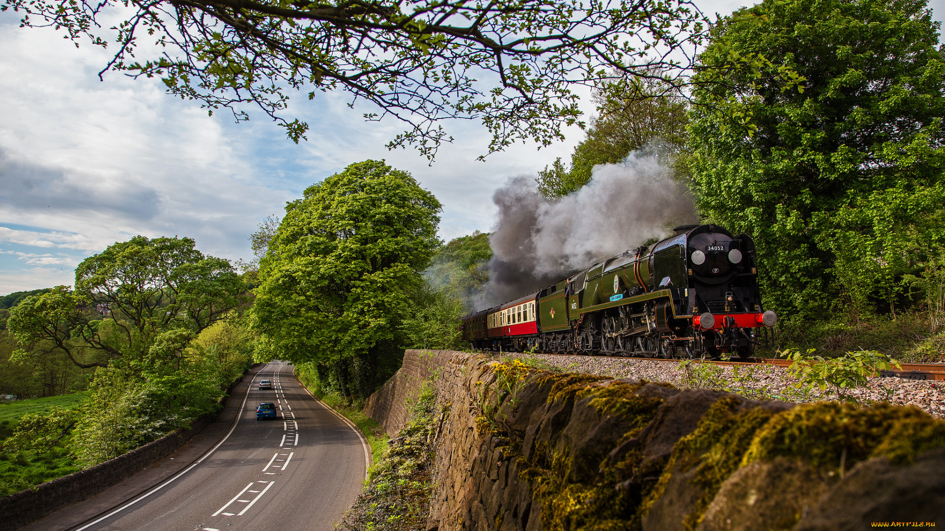 техника, паровозы, рельсы, паровоз