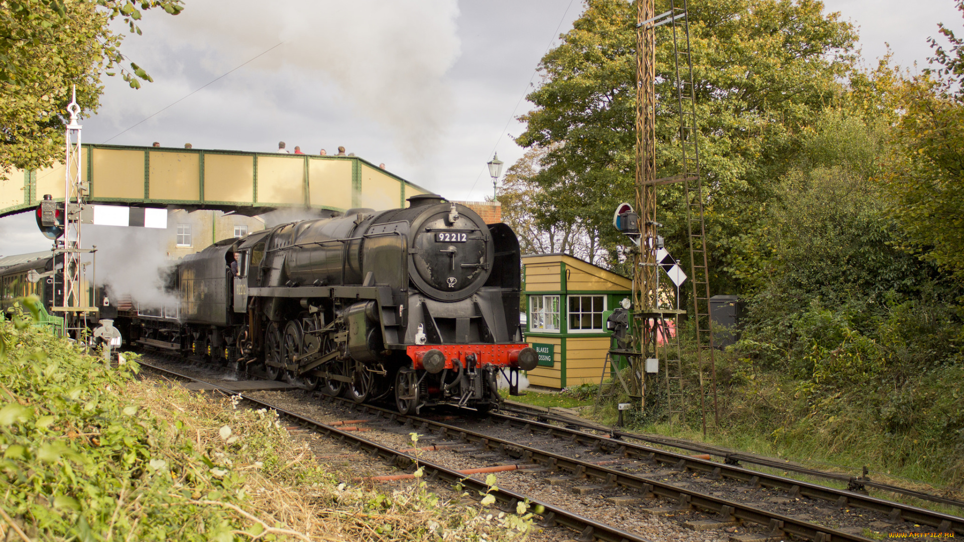 техника, паровозы, рельсы, паровоз