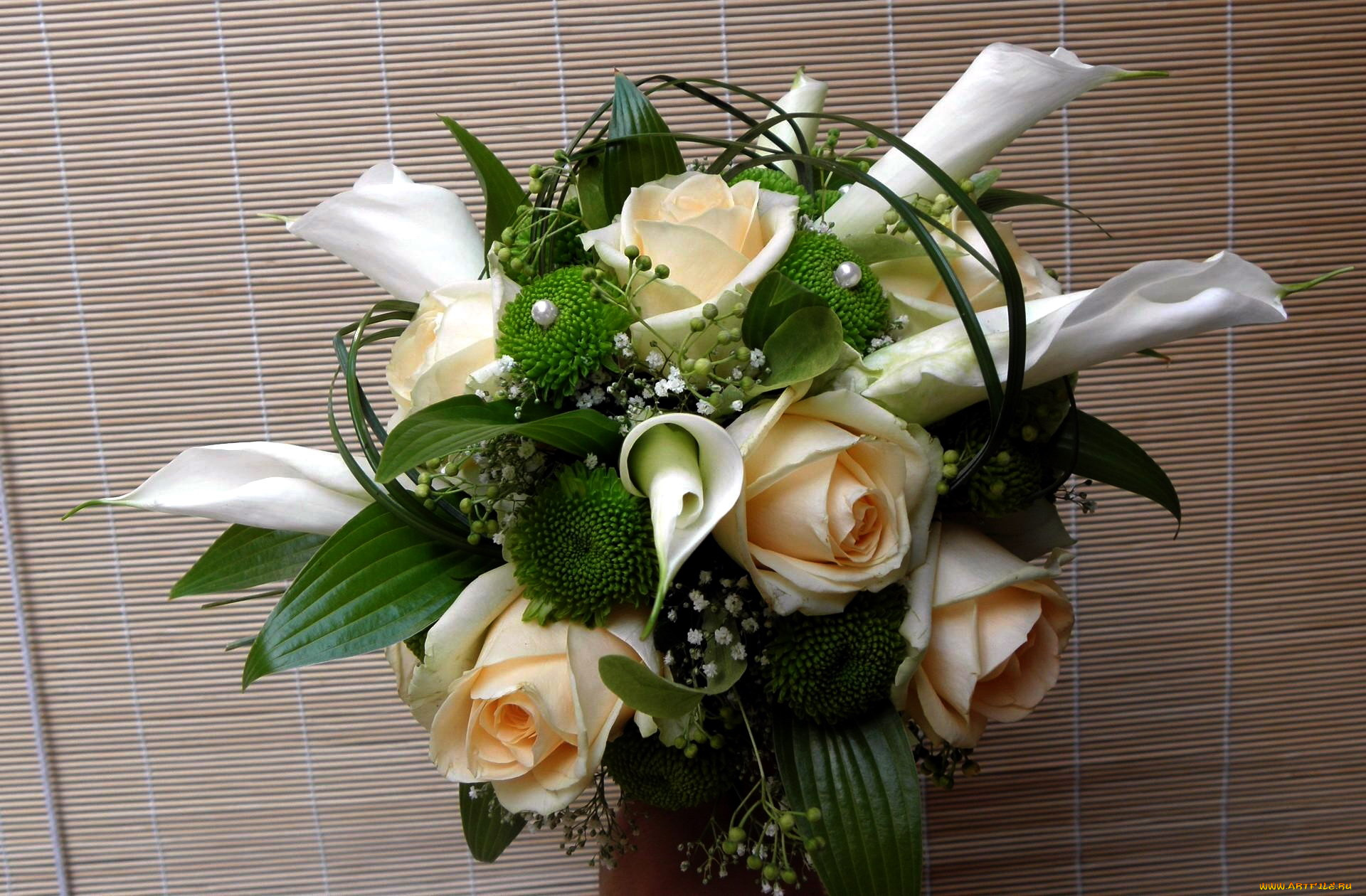 цветы, букеты, , композиции, каллы, розы