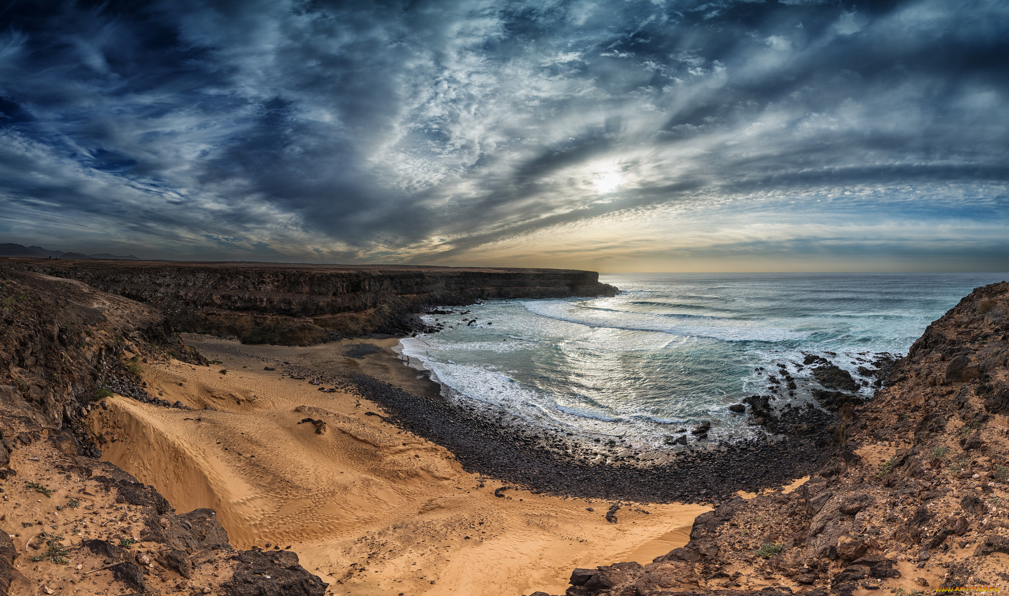 природа, побережье, море, берег