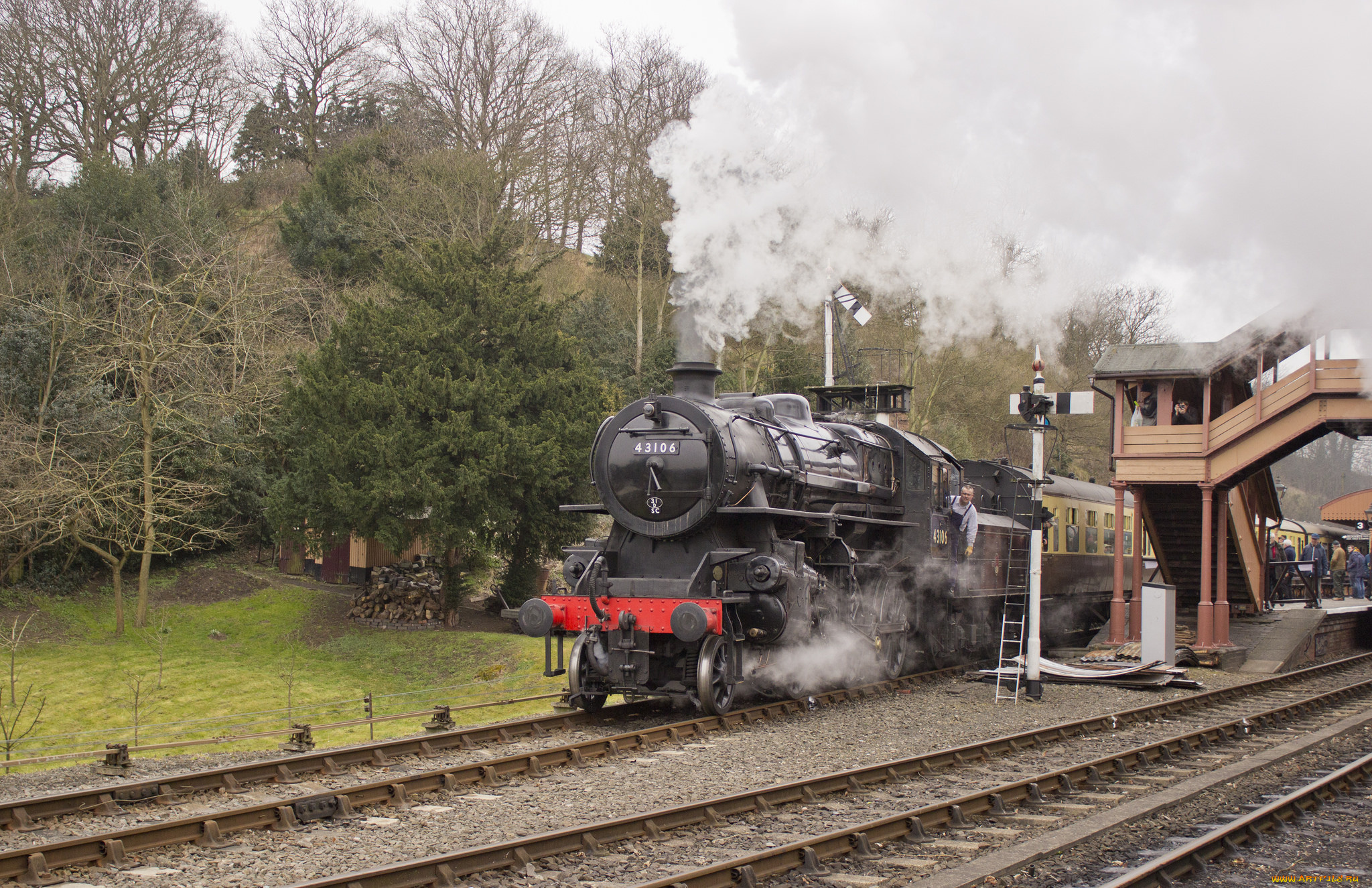 техника, паровозы, рельсы, паровоз