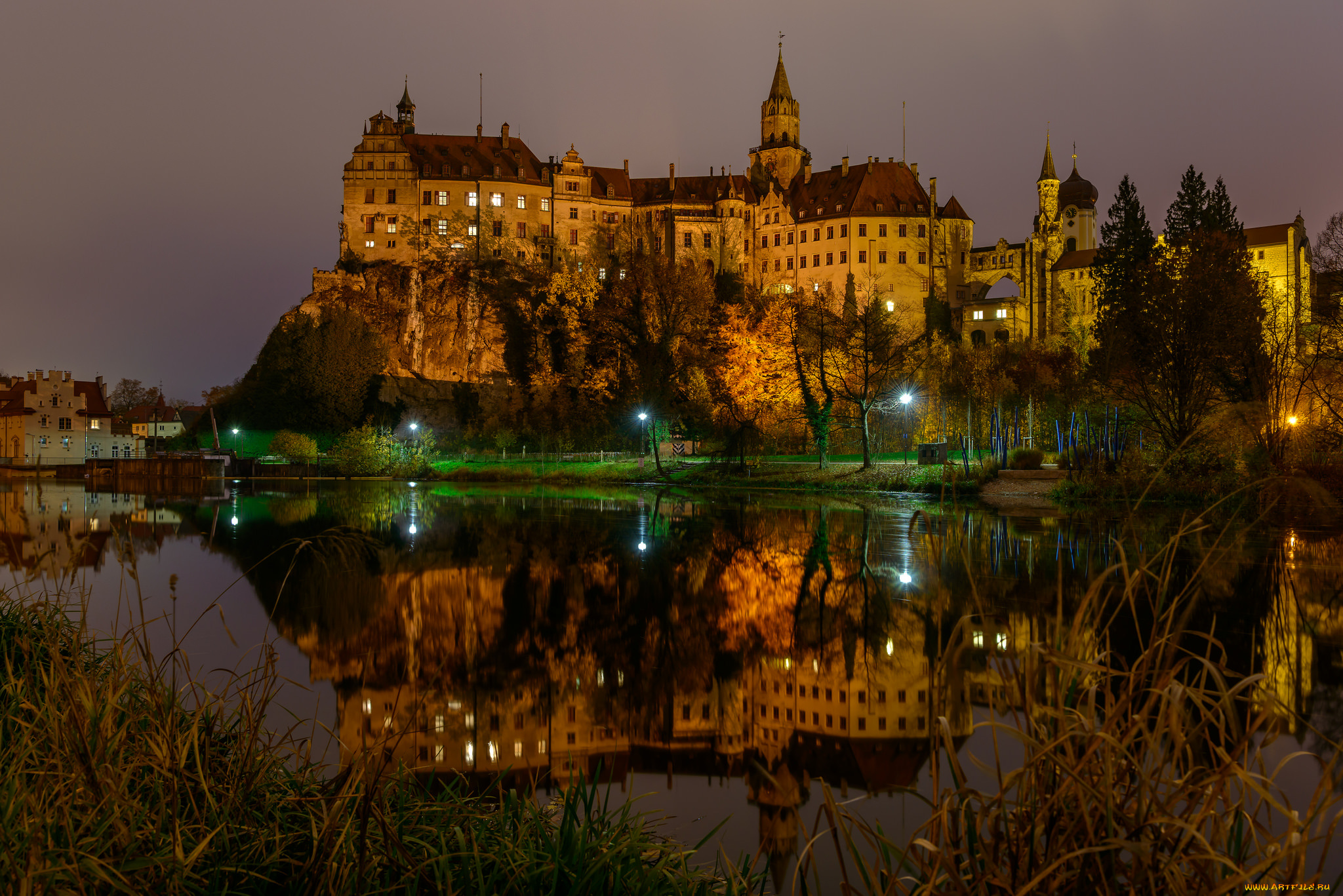 sigmaringen, castle, города, замки, германии, замок