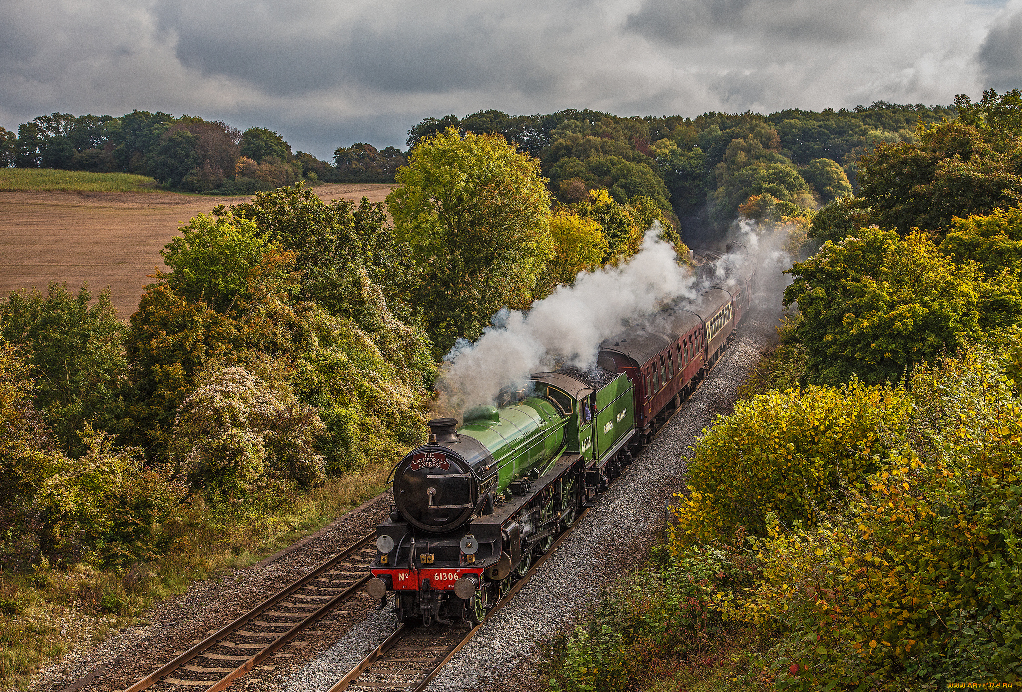 техника, паровозы, рельсы, паровоз
