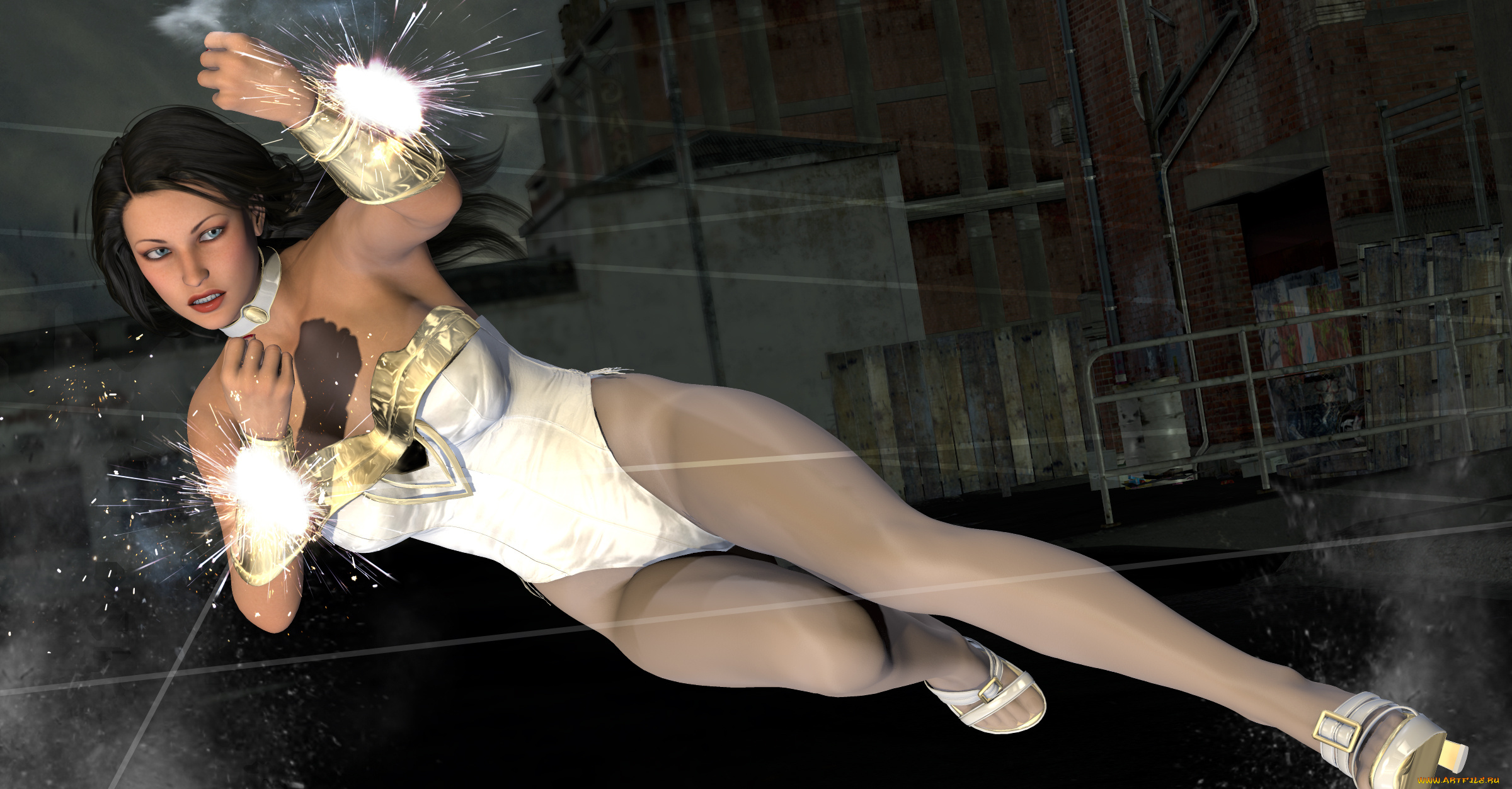 3д, графика, фантазия, , fantasy, фон, девушка, взгляд