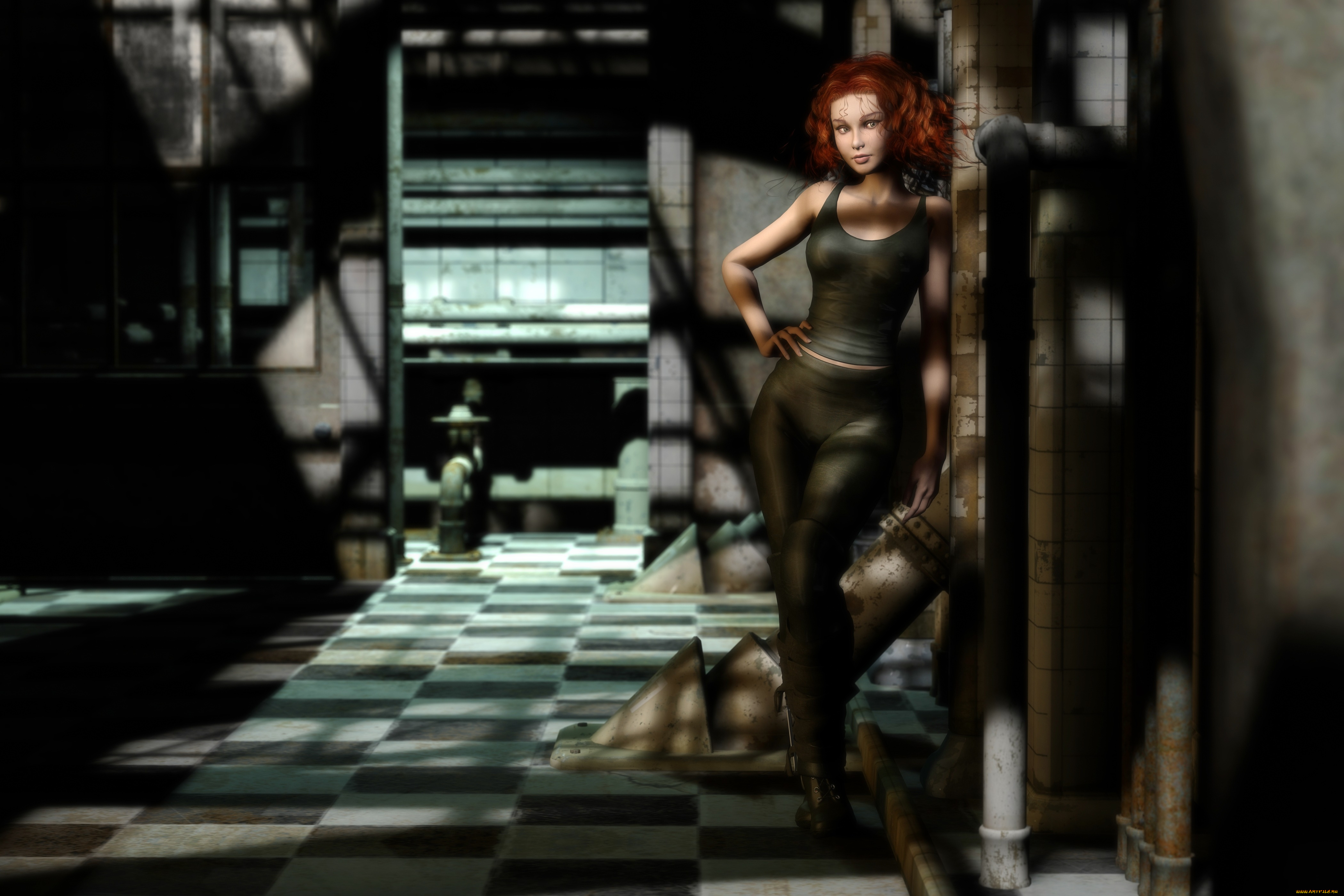 3д, графика, люди, , people, фон, взгляд, девушка