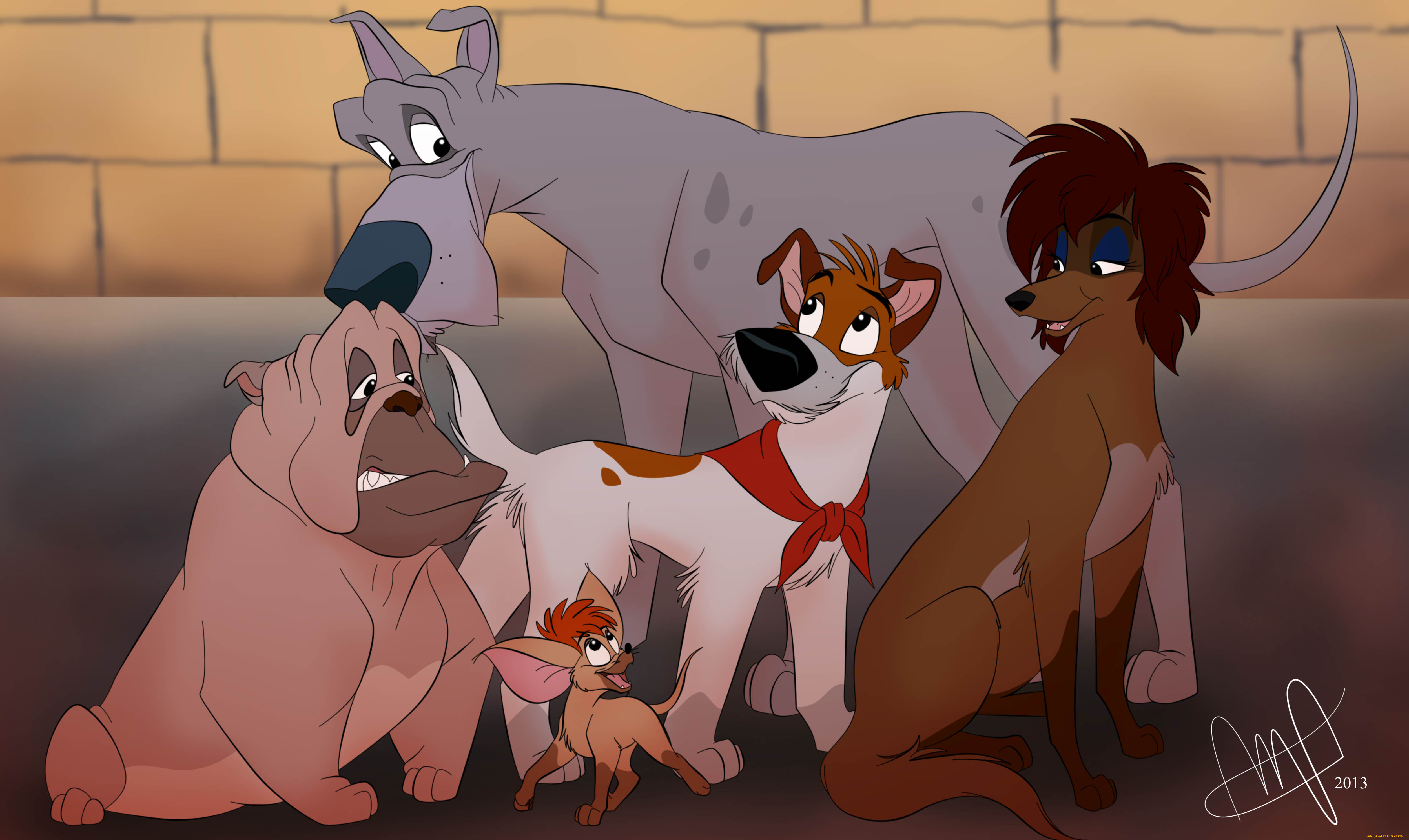 векторная, графика, животные, , animals, собаки