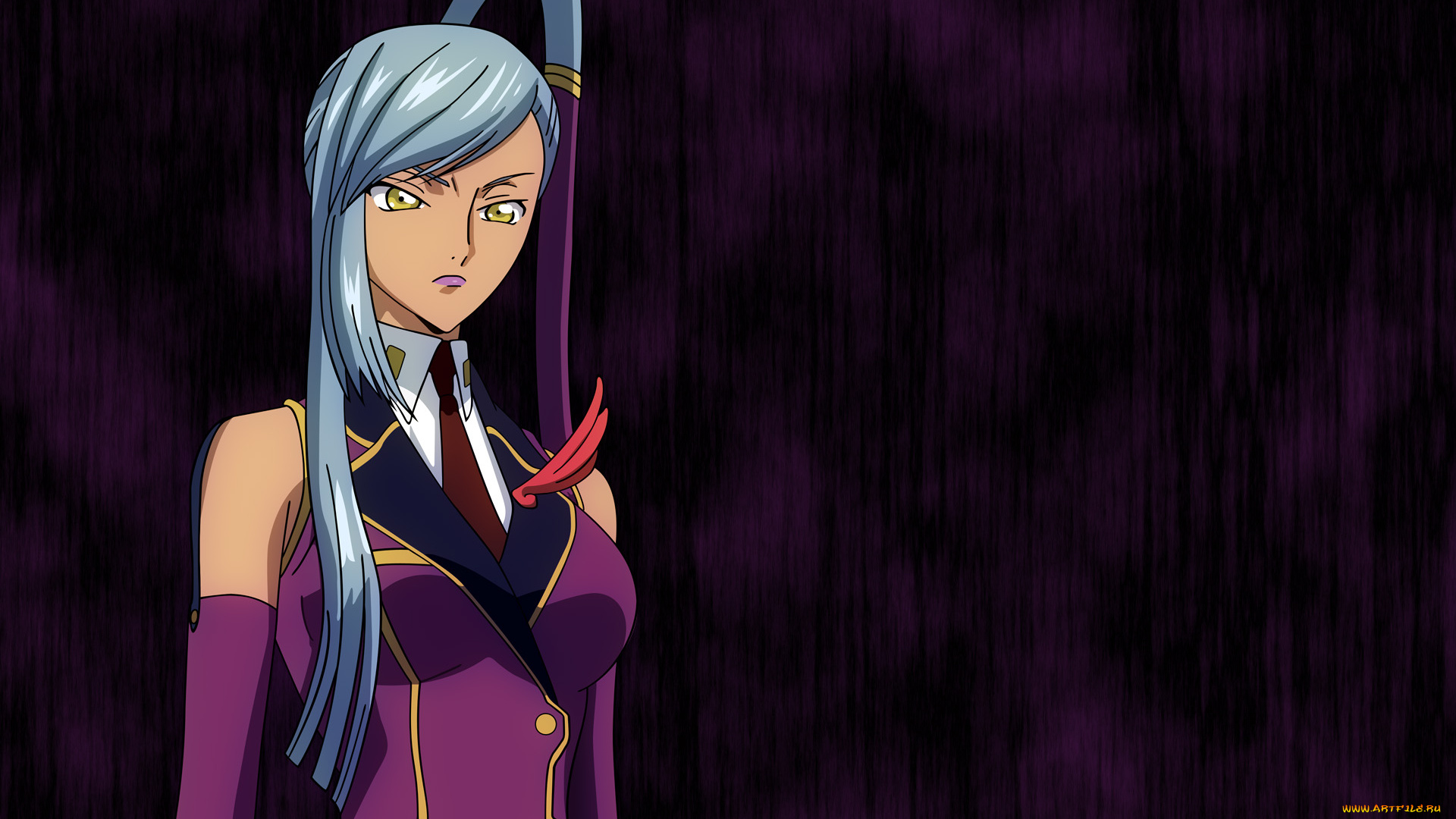 аниме, code, geass, фон, взгляд, девушка