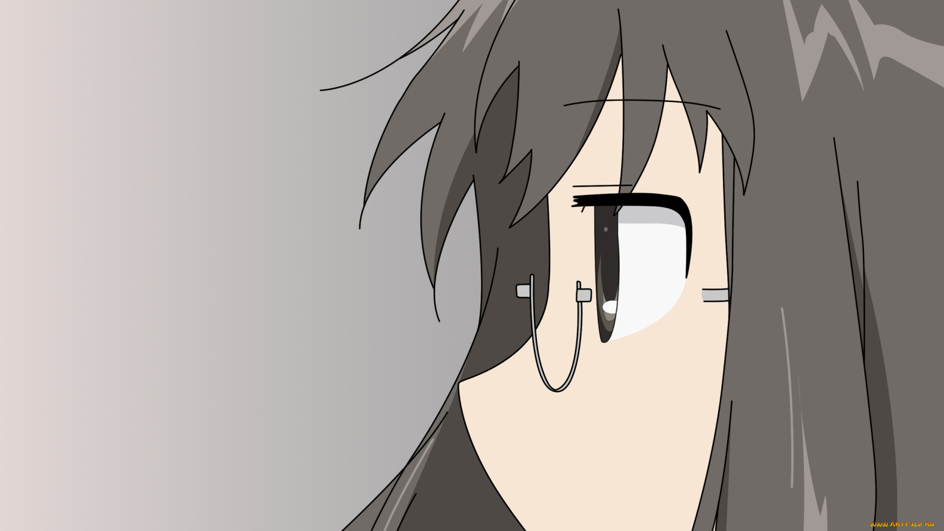 аниме, lucky, star, фон, взгляд, девушка