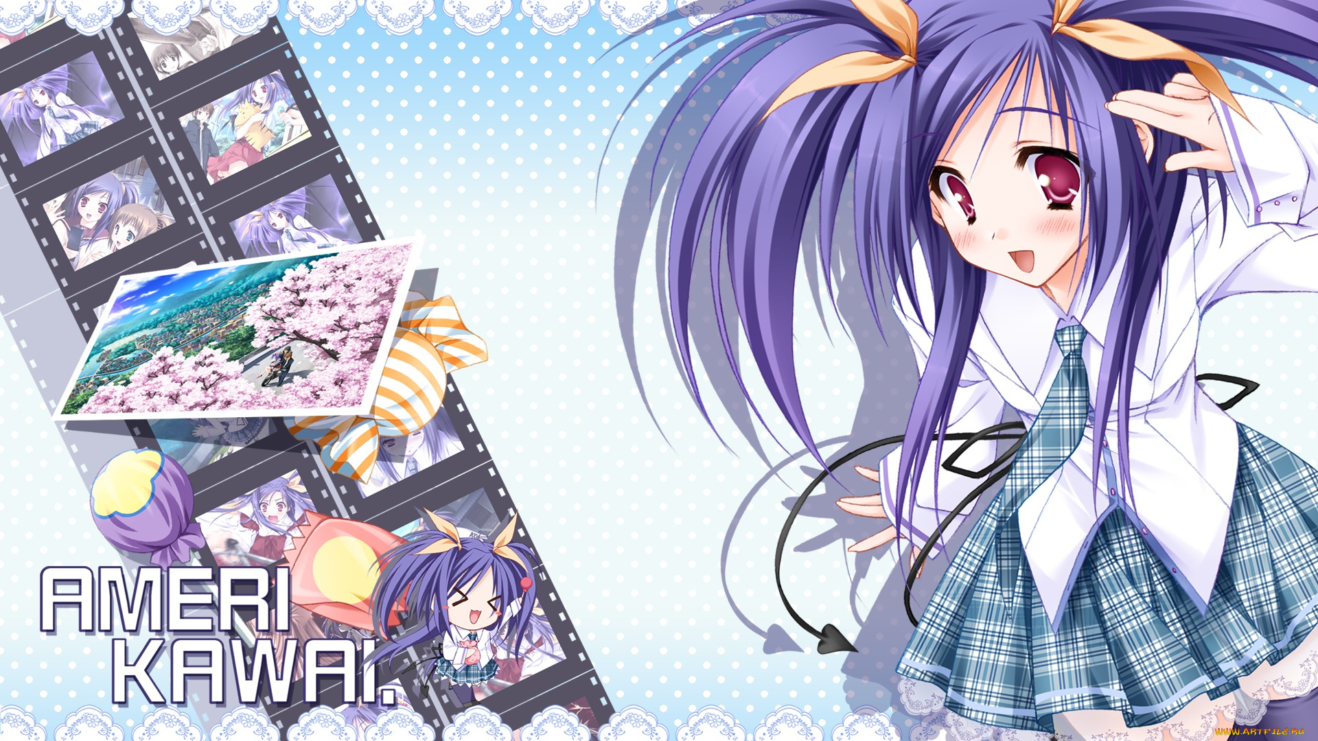 аниме, unknown, , другое, фон, взгляд, девушка