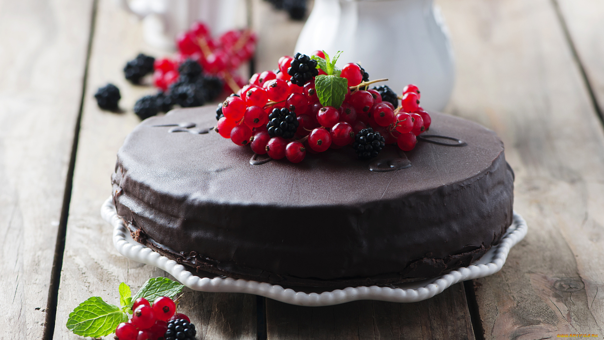 еда, торты, вкусно, шоколад, ягоды, тортик