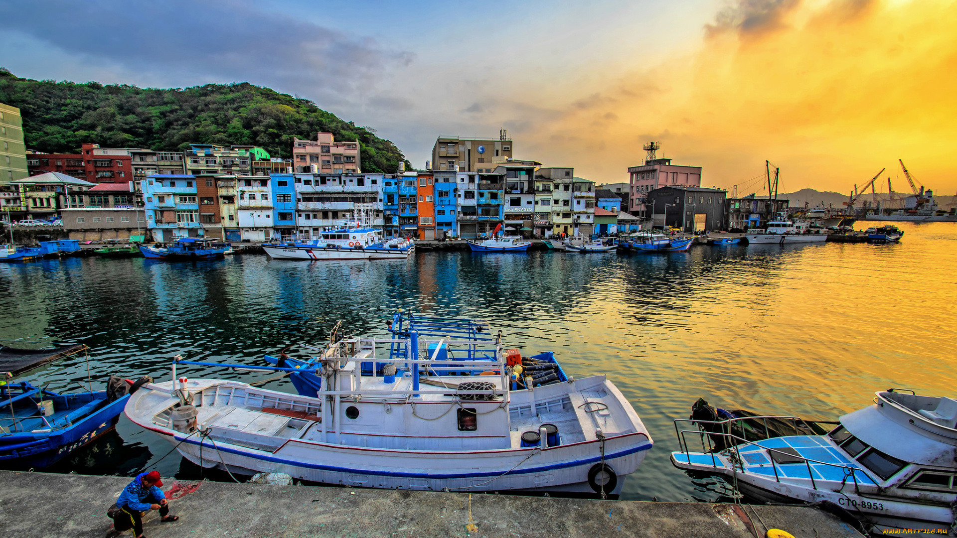 корабли, порты, , , причалы, лодки, причал