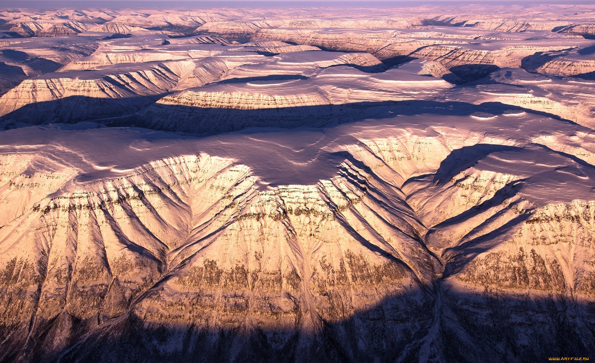 плато, путорана, природа, горы, свет, каньон, скалы