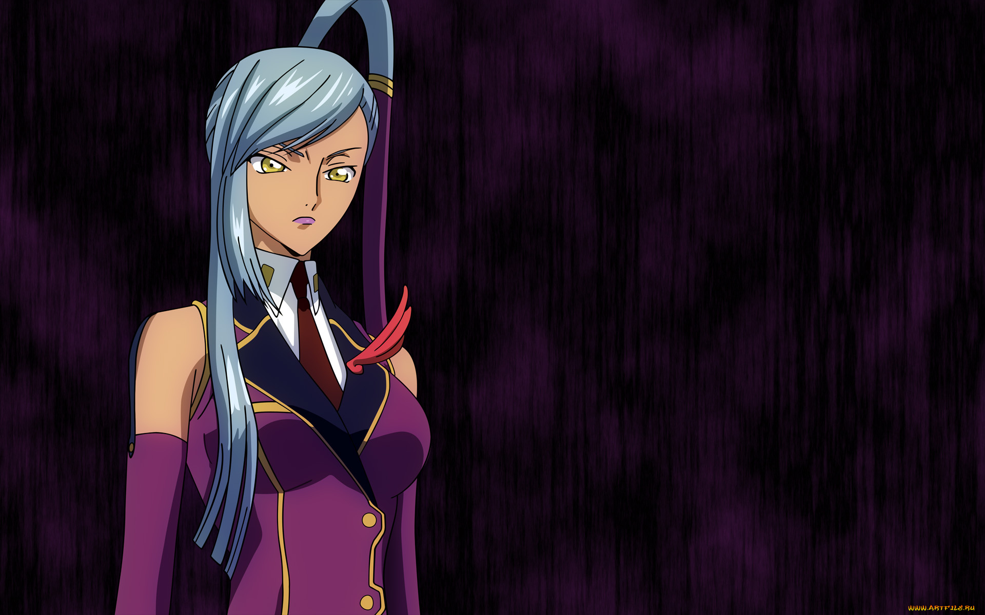 аниме, code, geass, фон, взгляд, девушка