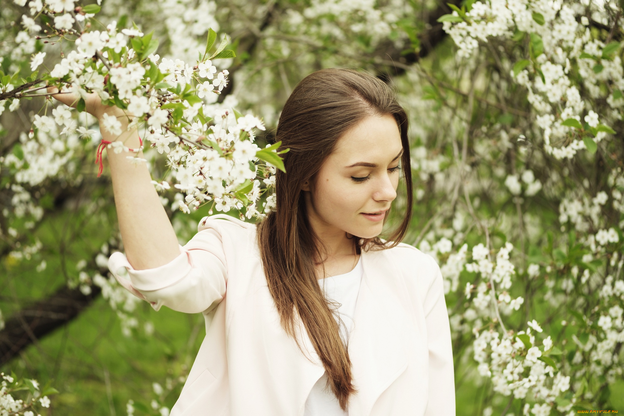 девушки, -unsort, , брюнетки, , шатенки, милашка, взгляд, улыбка, лицо, модель, волосы, цветение