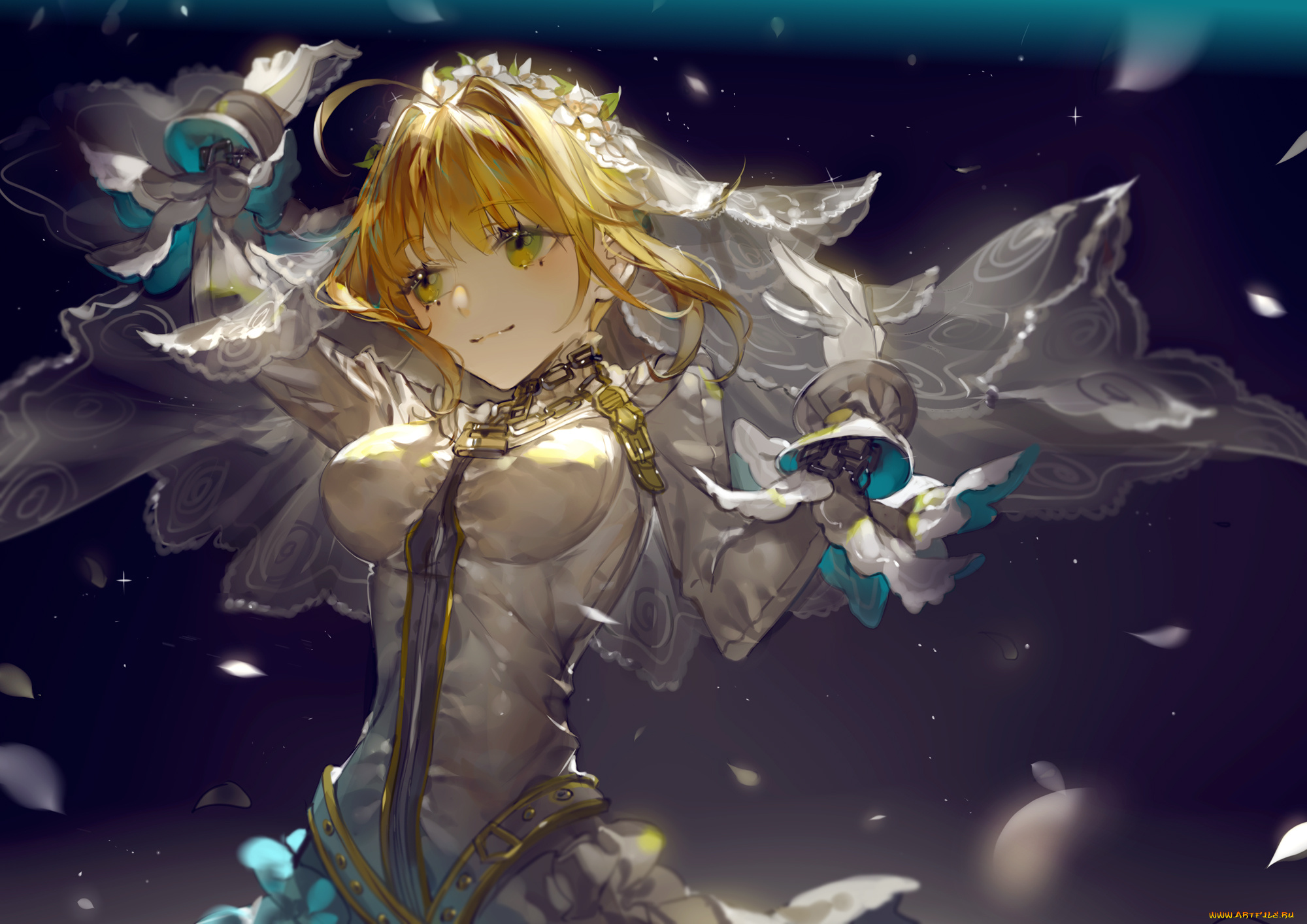 аниме, fate, stay, night, saber