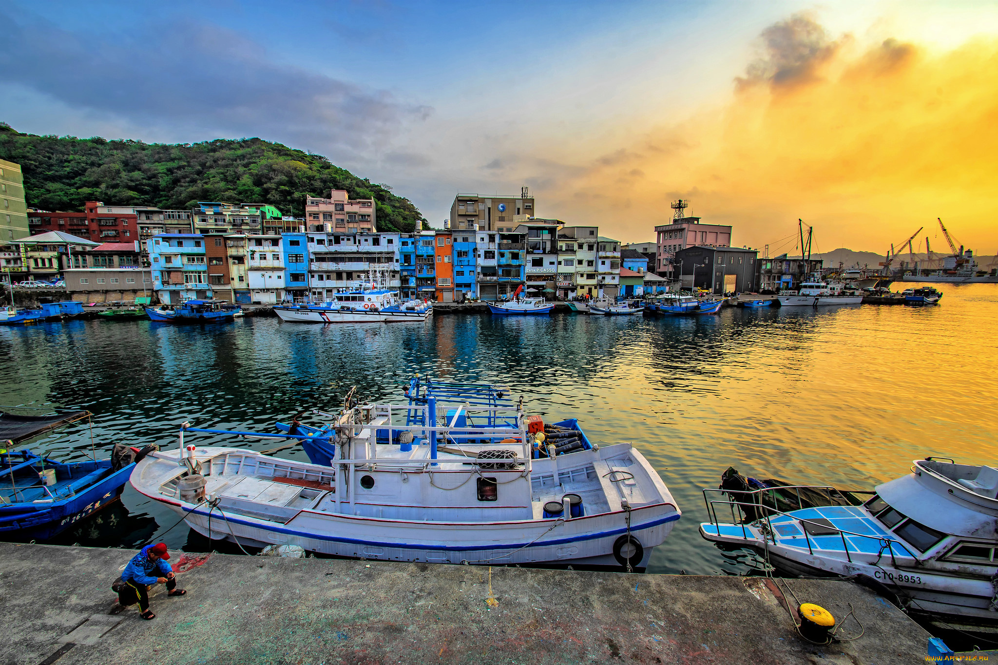 корабли, порты, , , причалы, лодки, причал