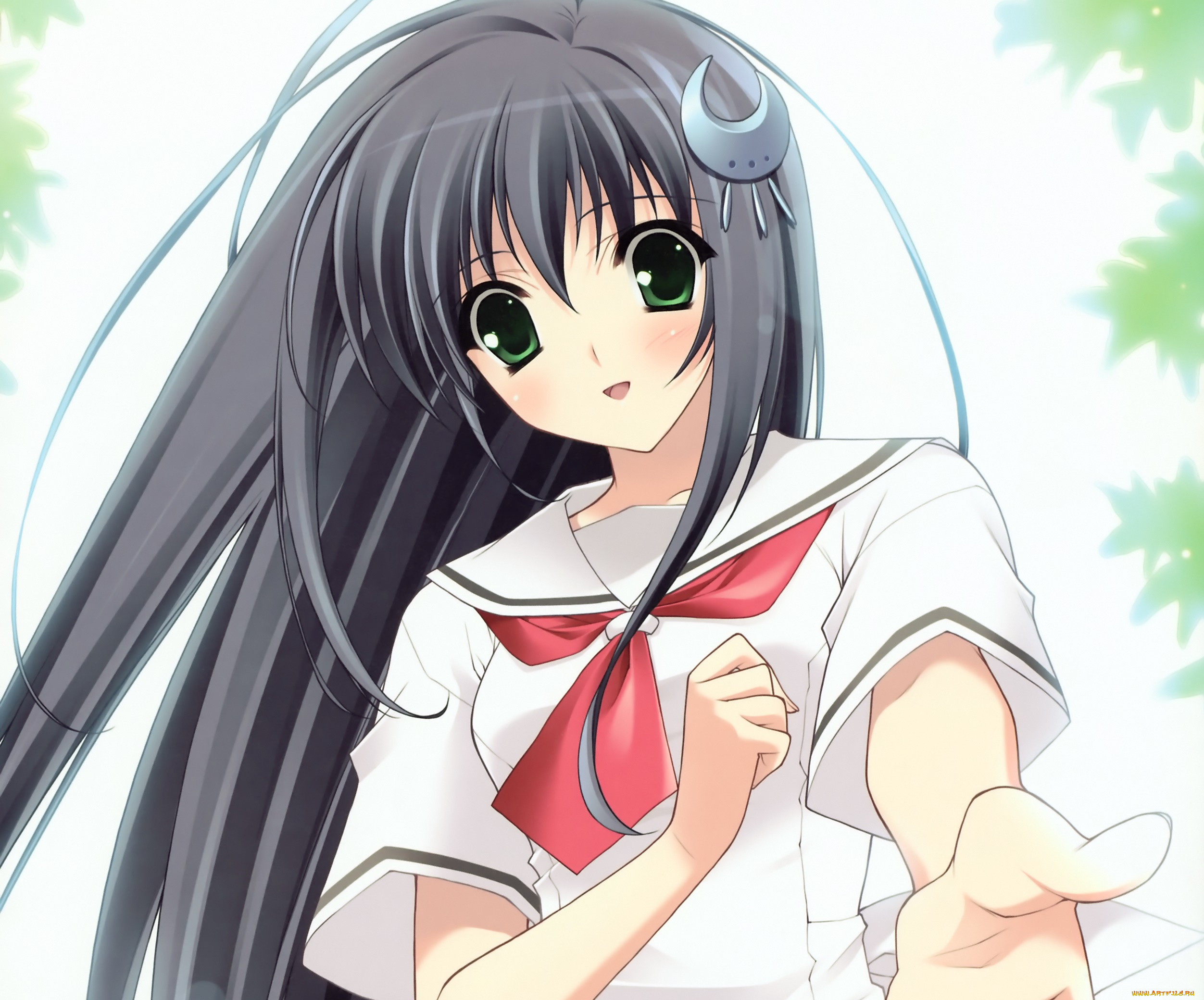 аниме, unknown, , другое, фон, взгляд, девушка