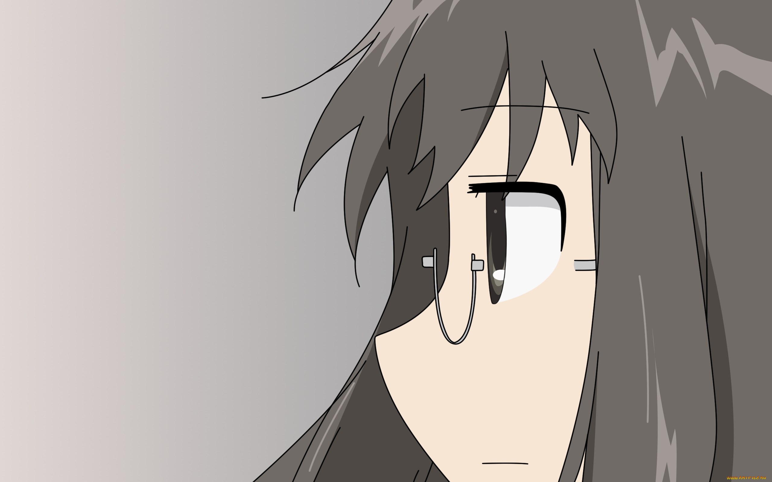 аниме, lucky, star, фон, взгляд, девушка