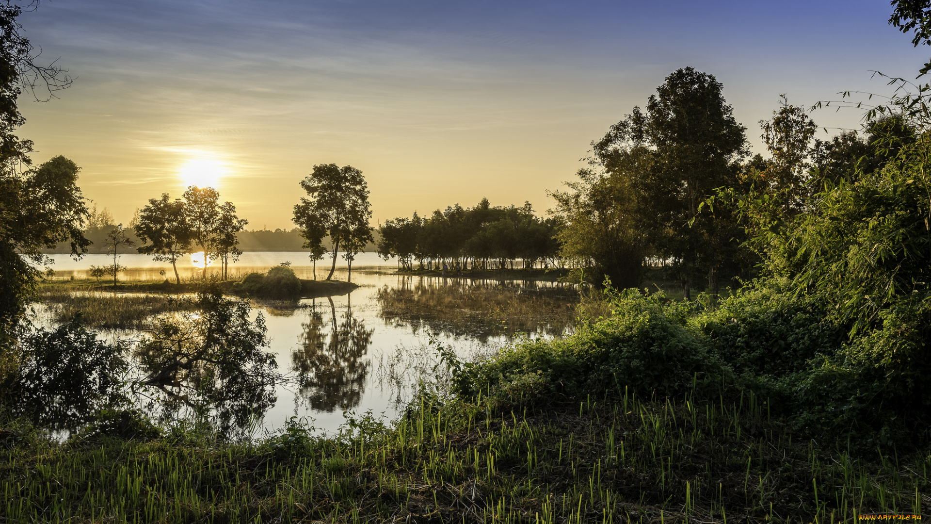 природа, реки, озера, простор