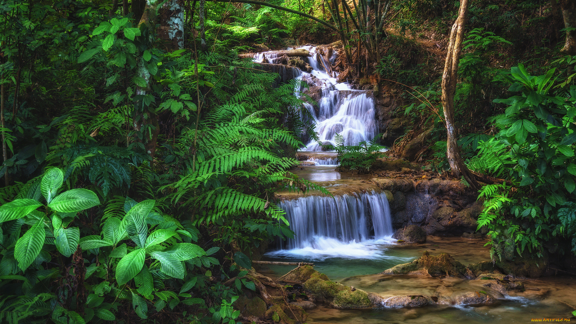 природа, водопады, простор